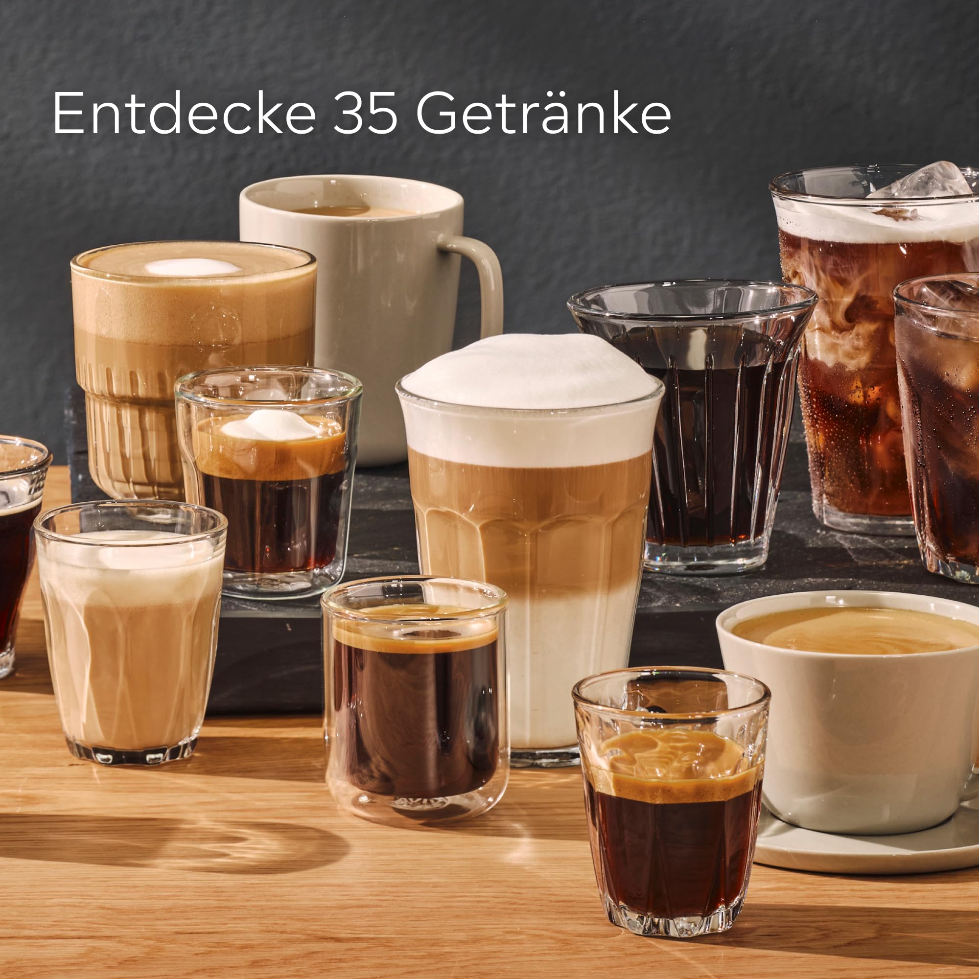 Kaffeevollautomat EQ700 classic mit 5-Zoll-TFT-Touchdisplay, 36 Heiß- und Kaltgetränken sowie Cold Brew und App-Steuerung, TP715E17
