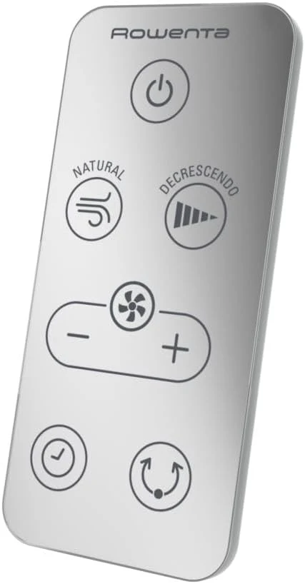 Rowenta VU5870 Statiefventilator Turbo Silence Extreme+ | Afstandsbediening | 5 snelheden | Automatische uitschakeling | Timer | Automatische oscillatie | In hoogte verstelbaar, Wit