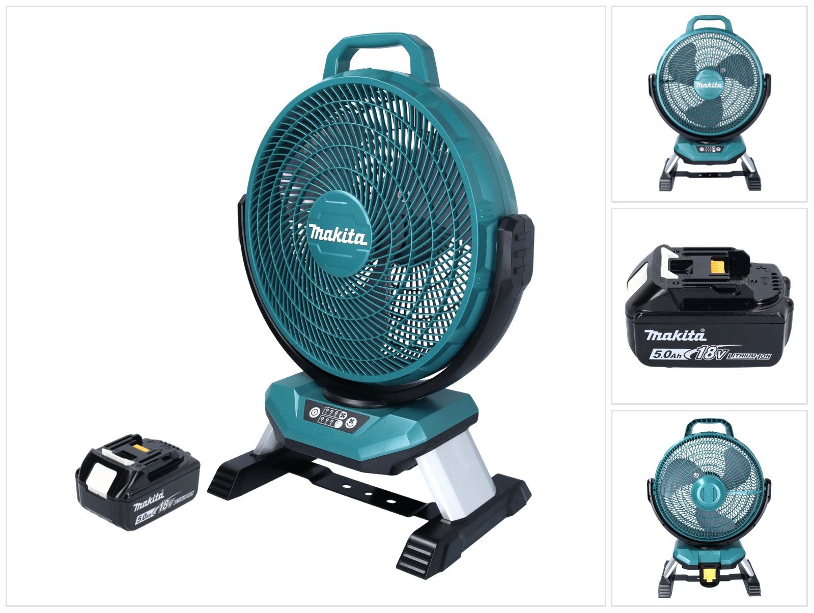 Akku-Standventilator DCF 301 T1 Akku Ventilator Lüfter 18 V 33 cm + 1x Akku 5,0 Ah - ohne