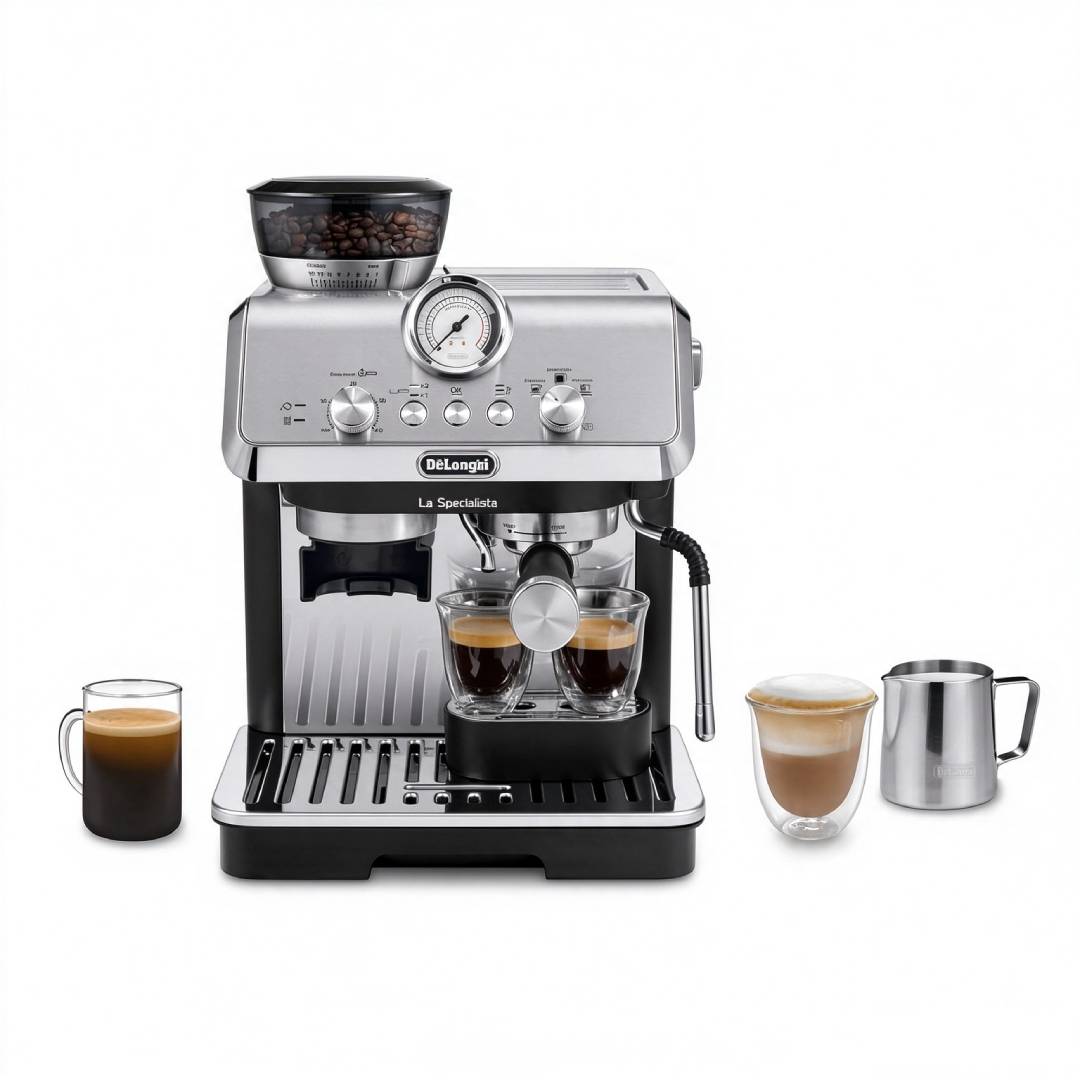 La Specialista Arte Espressomaschine 3 Getränkevoreinstellungen 1 l integriertes Mahlwerk 8 Mahlgrade 3 Brühtemperaturen Milchaufschäumer