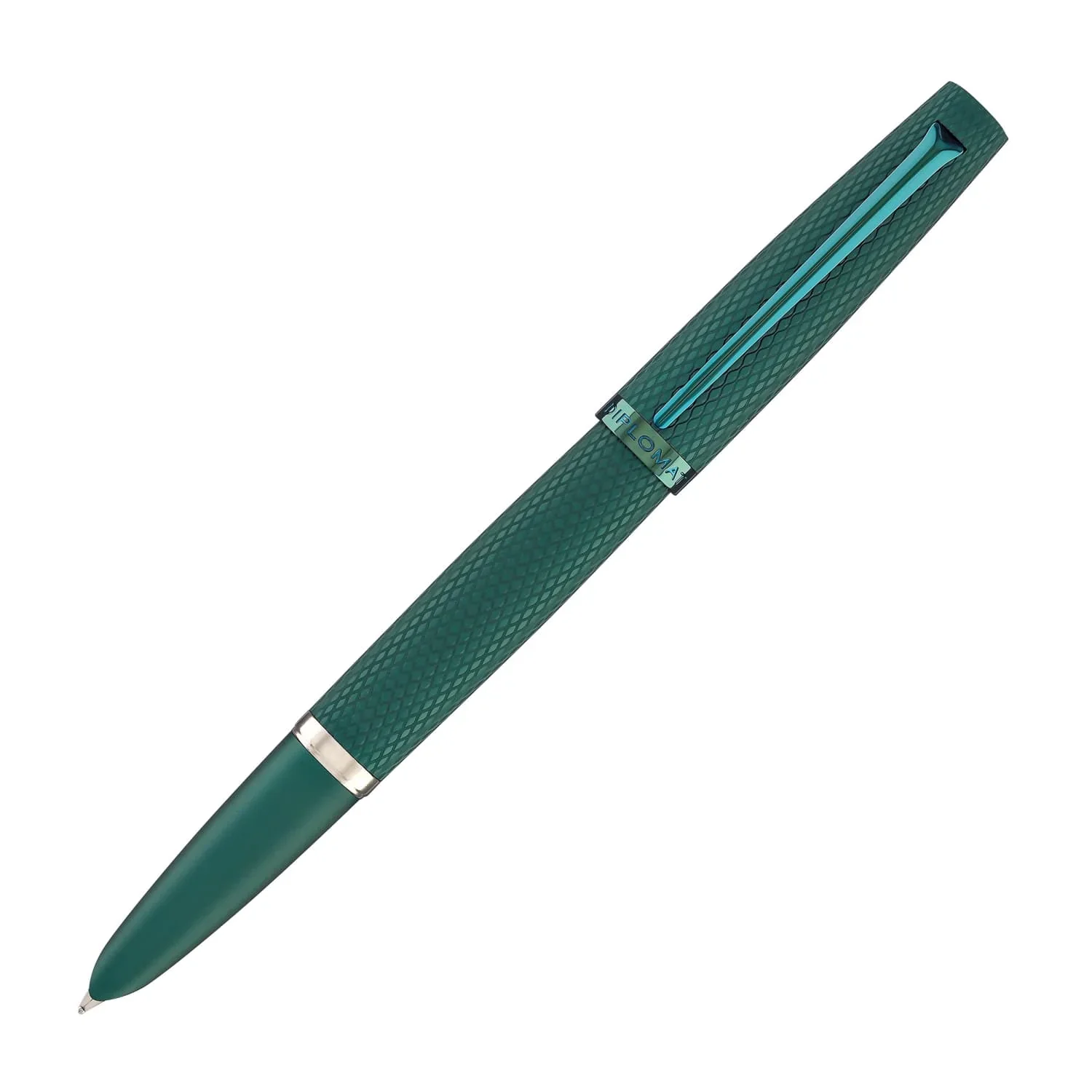Diplomat Viper Fountain Pen in Green Guilloche