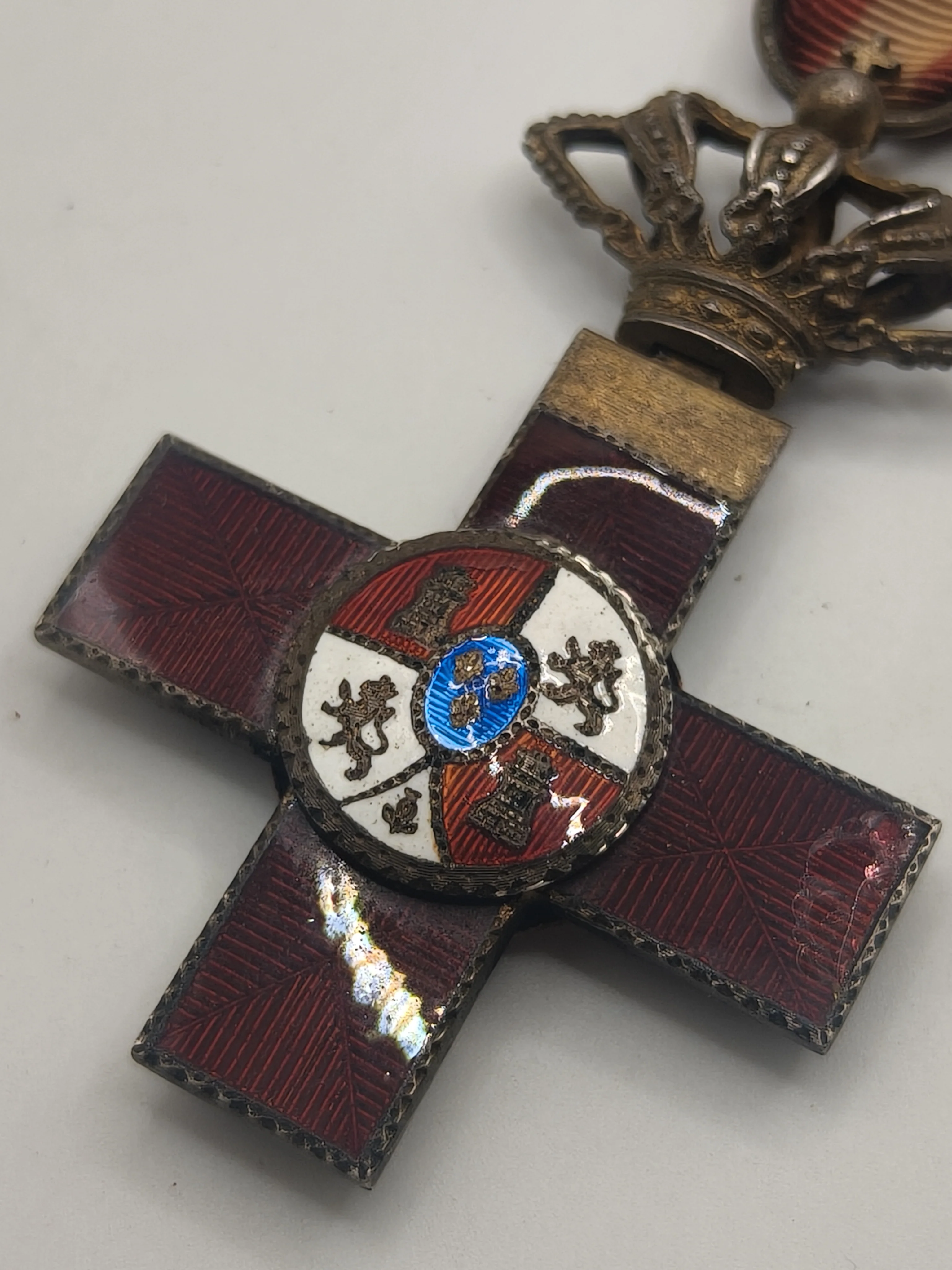War Red Merit Order Cross Medal. Spain Alfonso XIII.