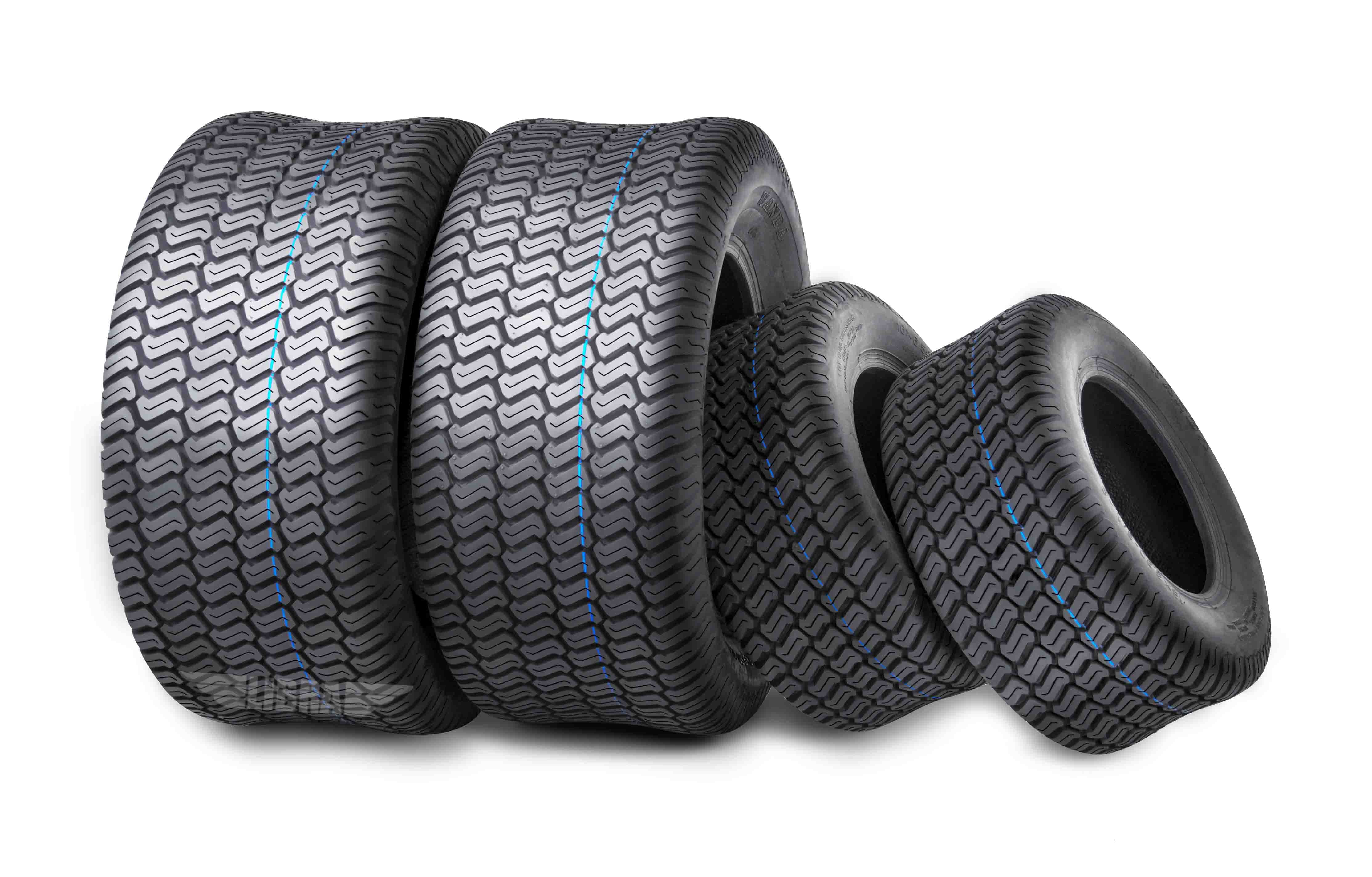 Set of 4 New Lawn Mower Turf Tires 15&times;6 6 Front and 20&times;10 8 Rear /4PR  13016 13040