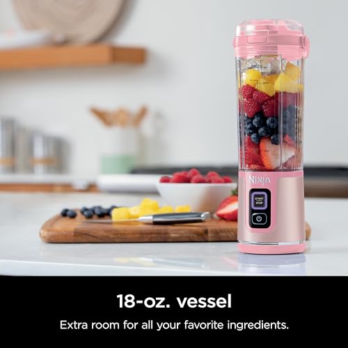 Ninja Blast BC151PK   Frullatore portatile, senza fili, recipiente da 510 g, frullatore personale per frullati e frullati, senza BPA, coperchio a tenuta stagna e beccuccio per sorseggiare, : Amazon.it: Casa e cucina