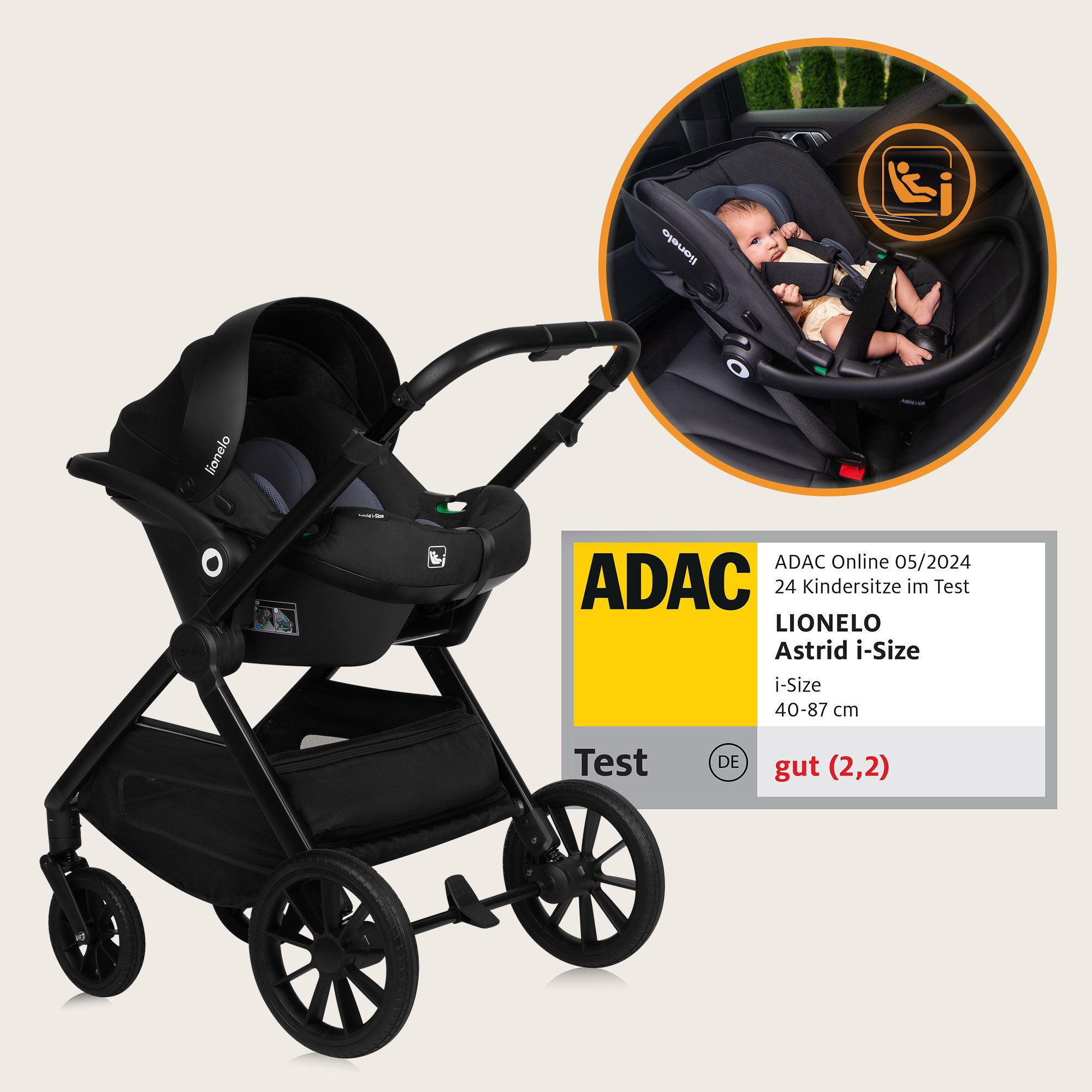 Kombi-Kinderwagen LAYLA 3IN1