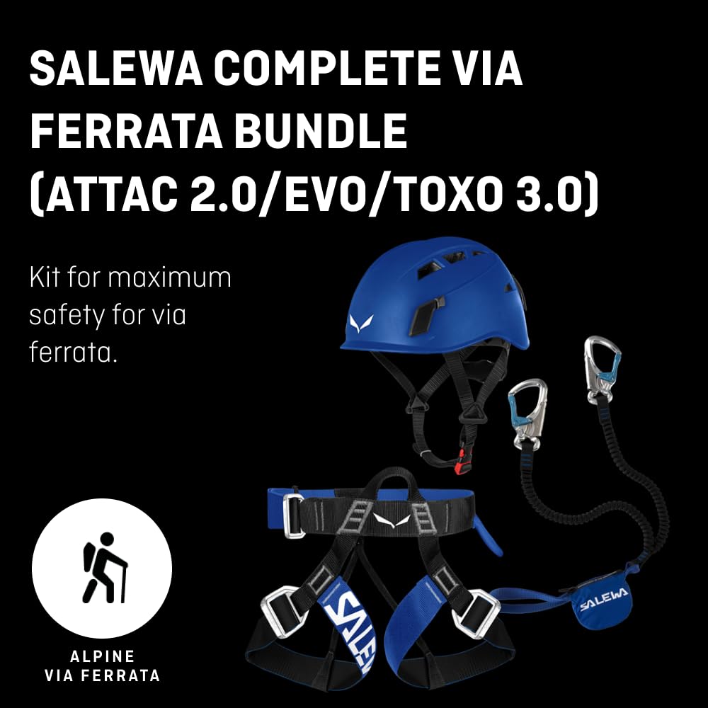 SALEWA Klettersteig Komplettset Attac Evo Toxo 3.0 für sichere Via Ferrata Touren und Bergsteigen