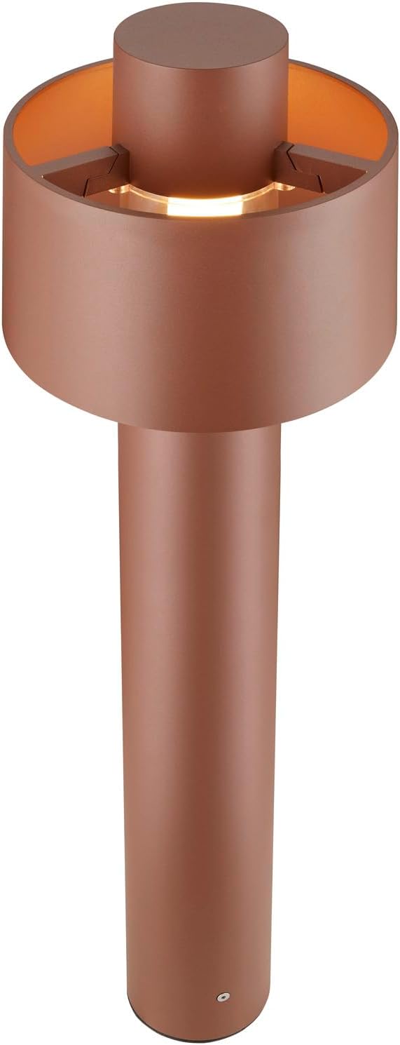 SLV Stehleuchte 1008194 / Außen-Beleuchtung für Wege, Wände, Eingänge, LED Outdoor Garten-Lampe / E27 IP65 13W rost