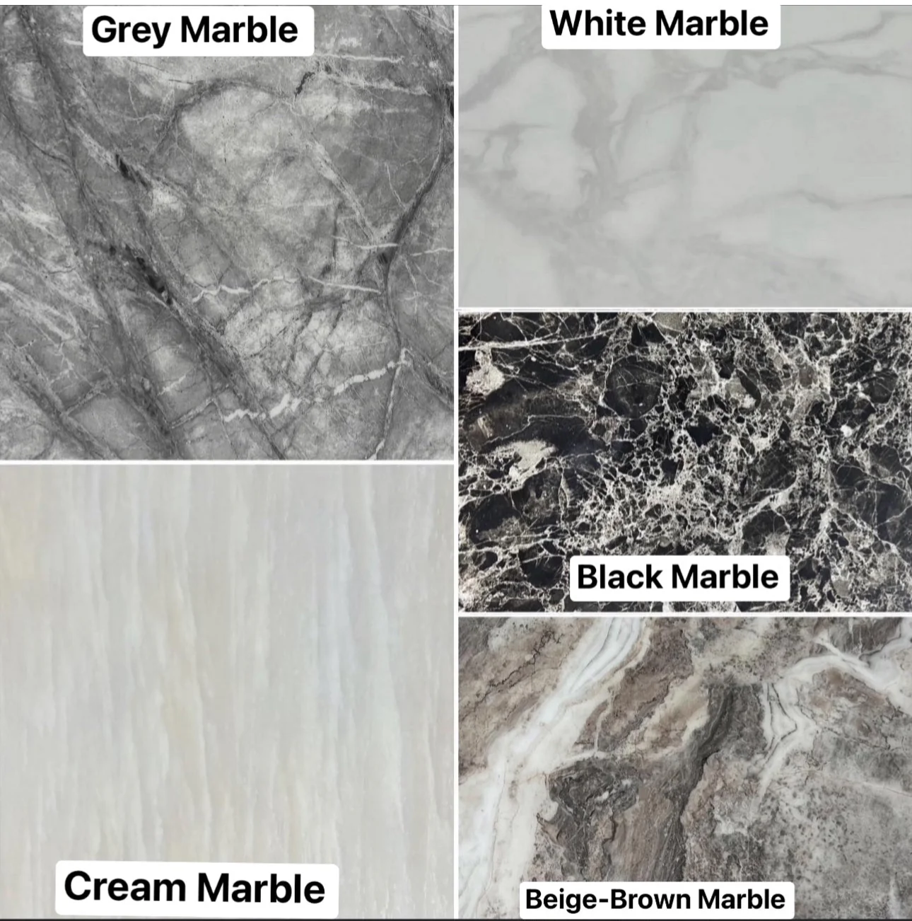 Louis Grey Marble Dining Table + Megan Dark Grey Knocker Velvet Dining Chairs