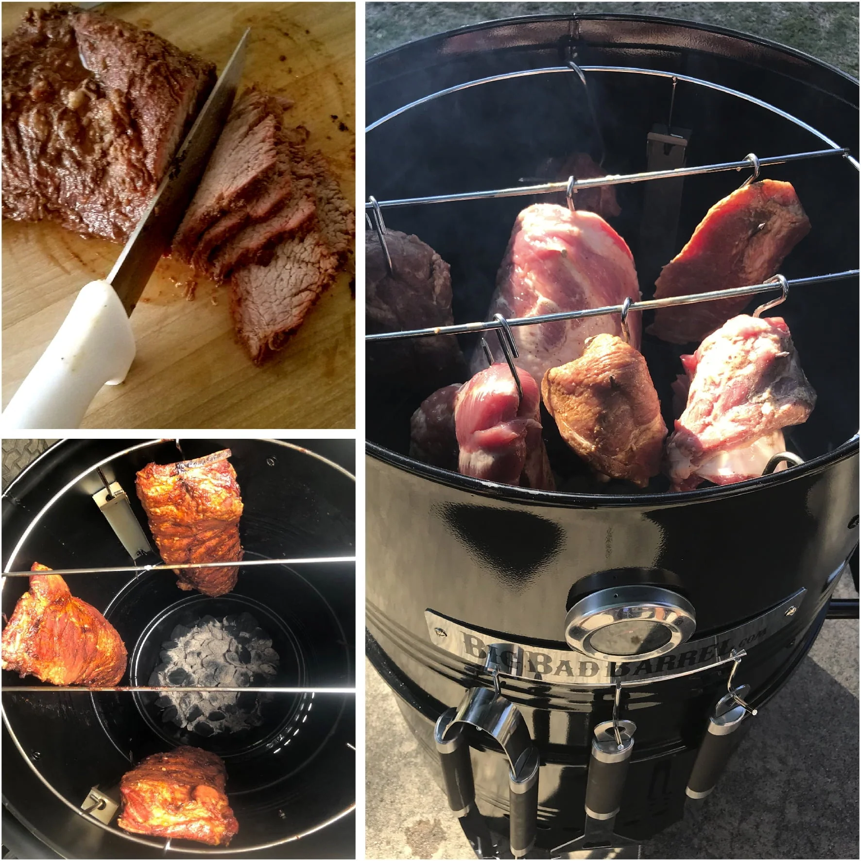 Big Bad Barrel BBQ Smoker Grill 5 in 1 Barrel can be used as a Smoker, Grill, Pizza Oven, Table and Fire Pit