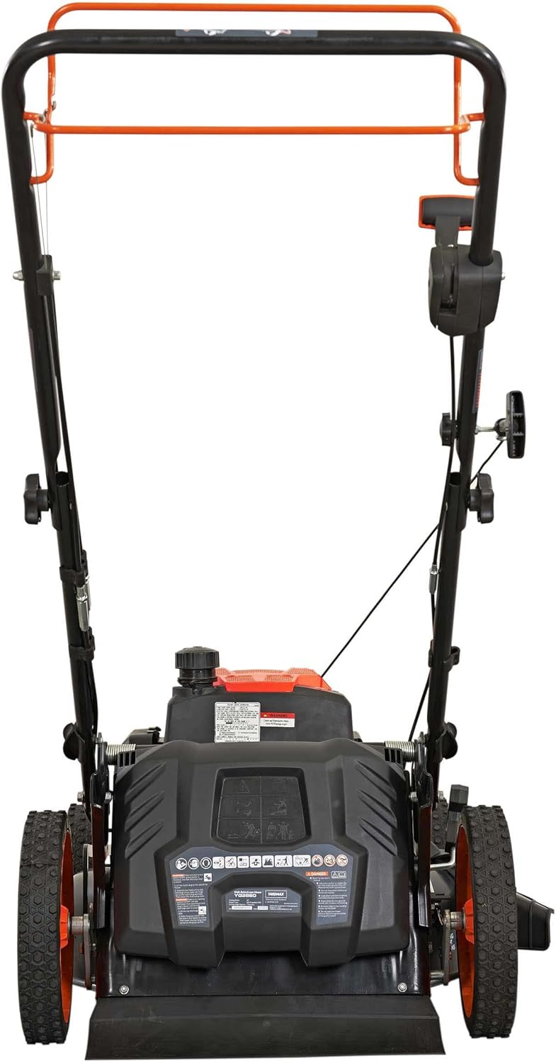 YARDMAX 22 in. 201cc Select PACE 6 Speed CVT High Wheel FWD 3-in-1 Gas Walk Behind Self Propelled Lawn Mower  Black (YG2860)