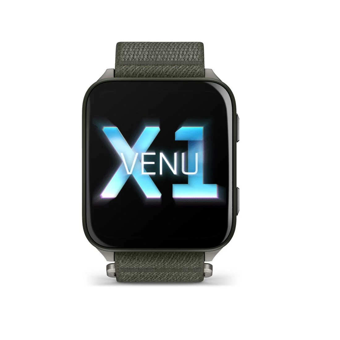 Orologio Garmin Venu X1 Moss in titanio slate e cinturino in nylon 010-02980-03