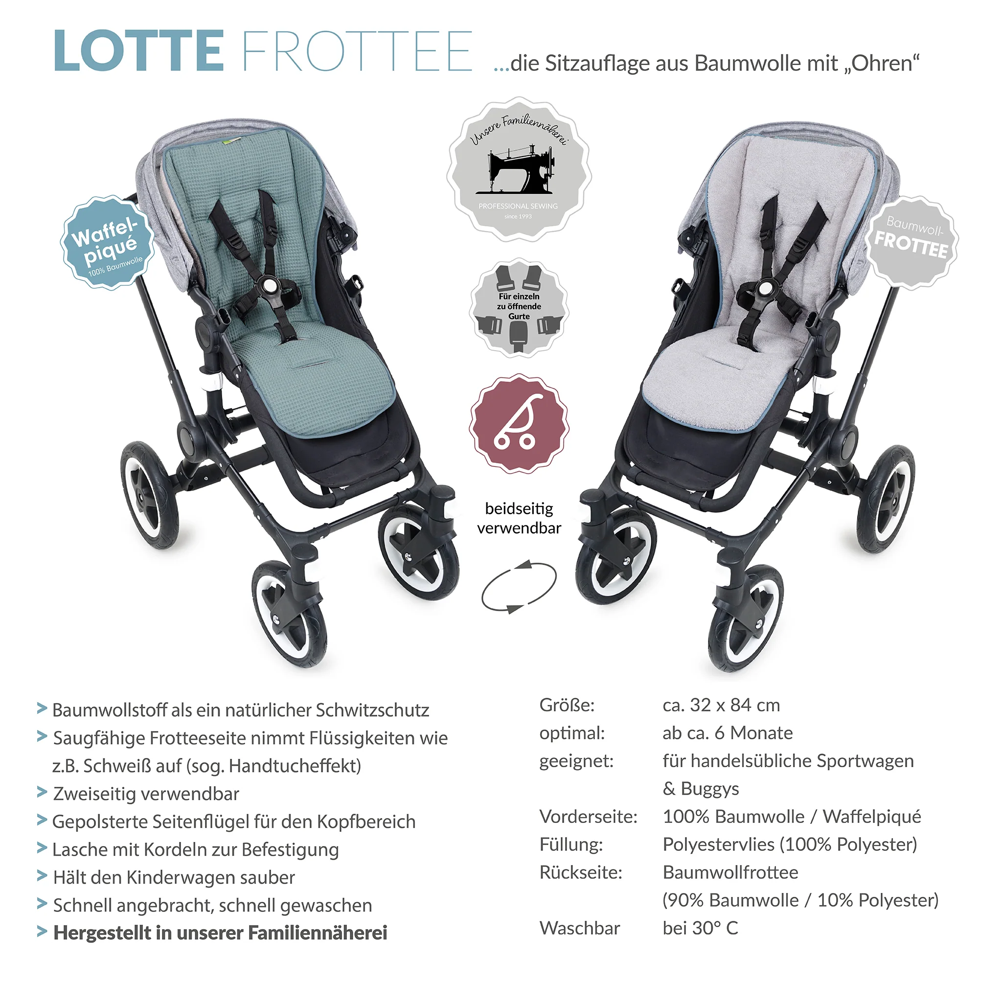 LOTTE FROTEE die gro?e Sitzauflage mit Ohren