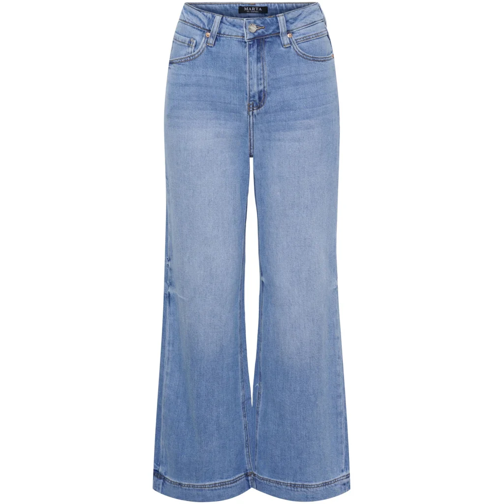 Starley Wide-Leg High-Waist Jeans �C Denim | Women's Luxury Stretch Jeans