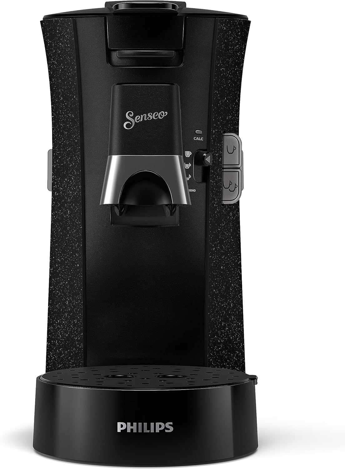 Philips Senseo Select CSA240/20 Koffiepadapparaat (koffiesterktekeuze Plus, memo-functie, van gerecycled plastic), Zwart Eco