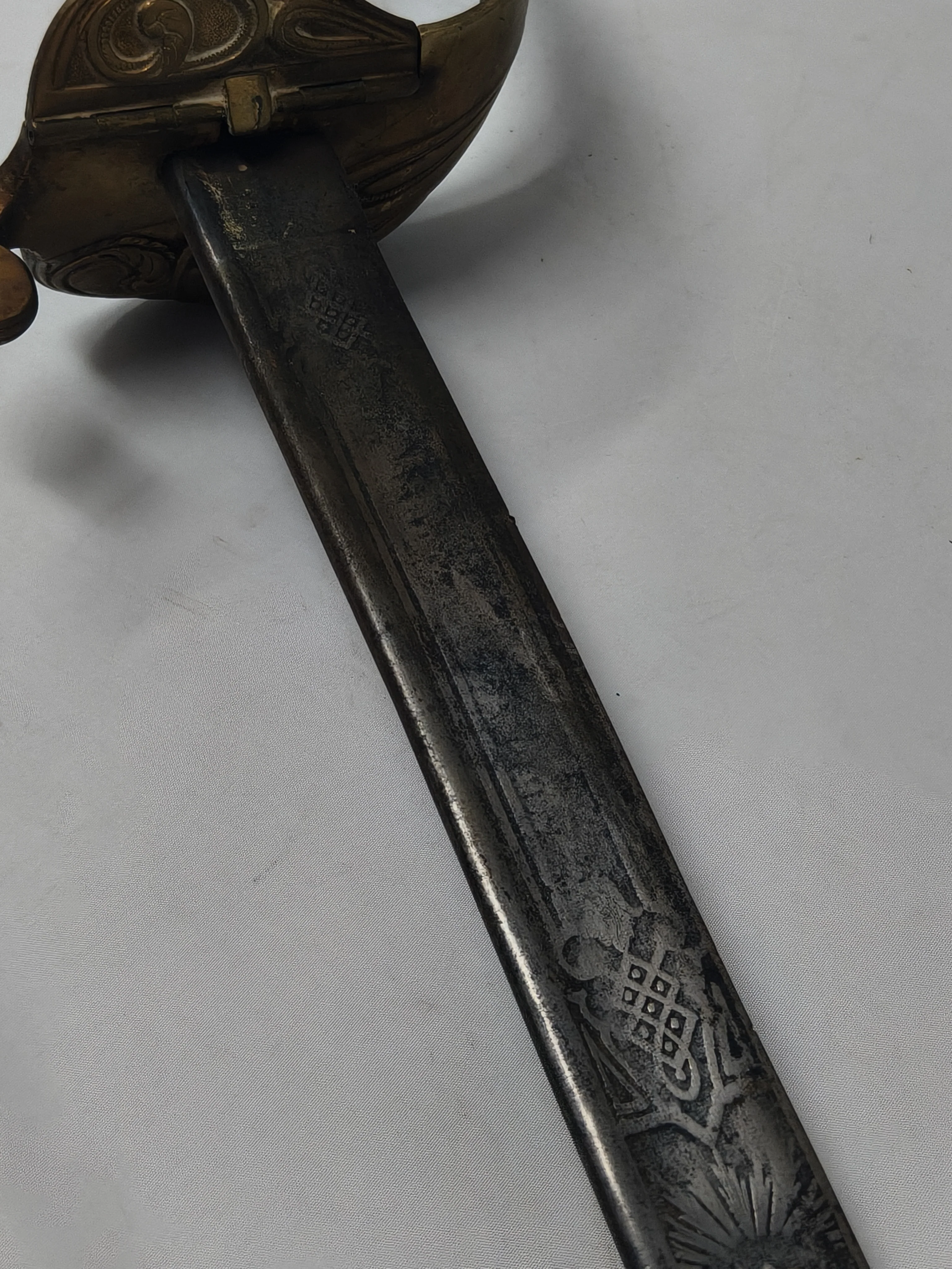 Spanish Marine Saber. Colonial period 1874.