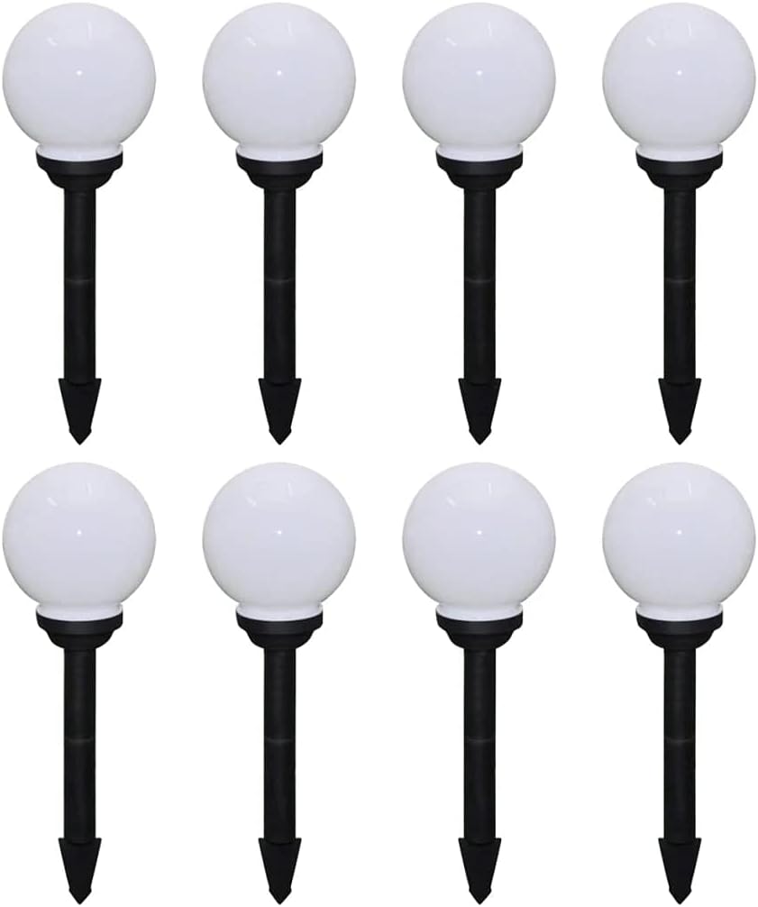 vidaXL 2x Wegeleuchte LED Kugel Solarkugel Gartenlampe Kugelleuchte Außenlampe Solarlampe Solarleuchte Außenleuchte Gartenleuchte 50cm mit Erdspieß