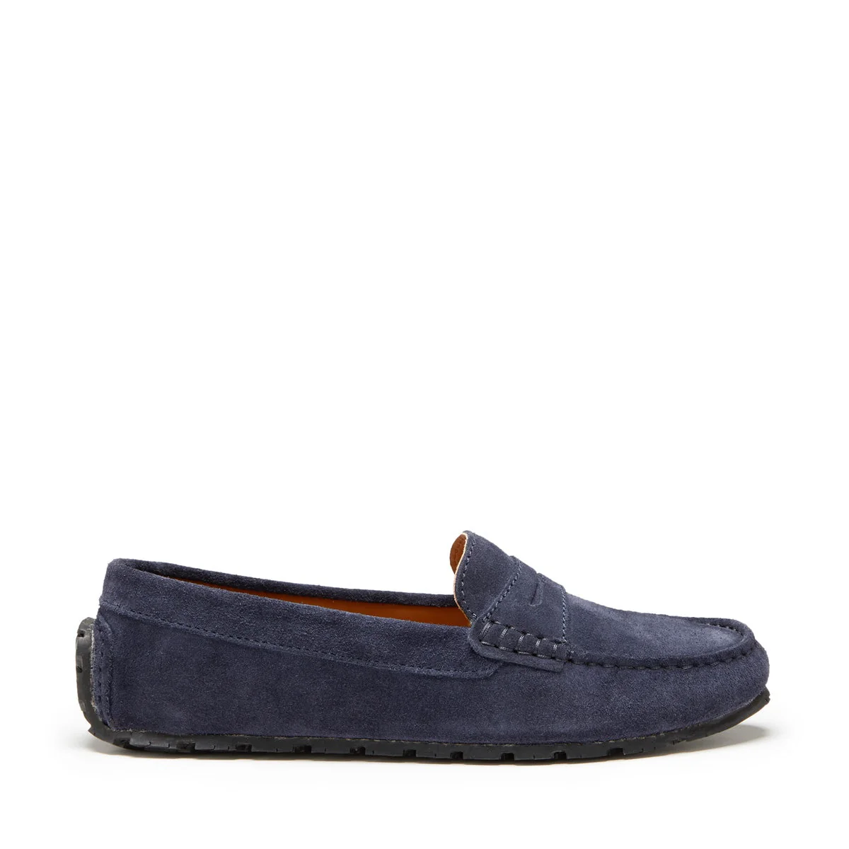 Navy Women��s Tyre Sole Penny Loafers �C Eco-Friendly Italian Suede