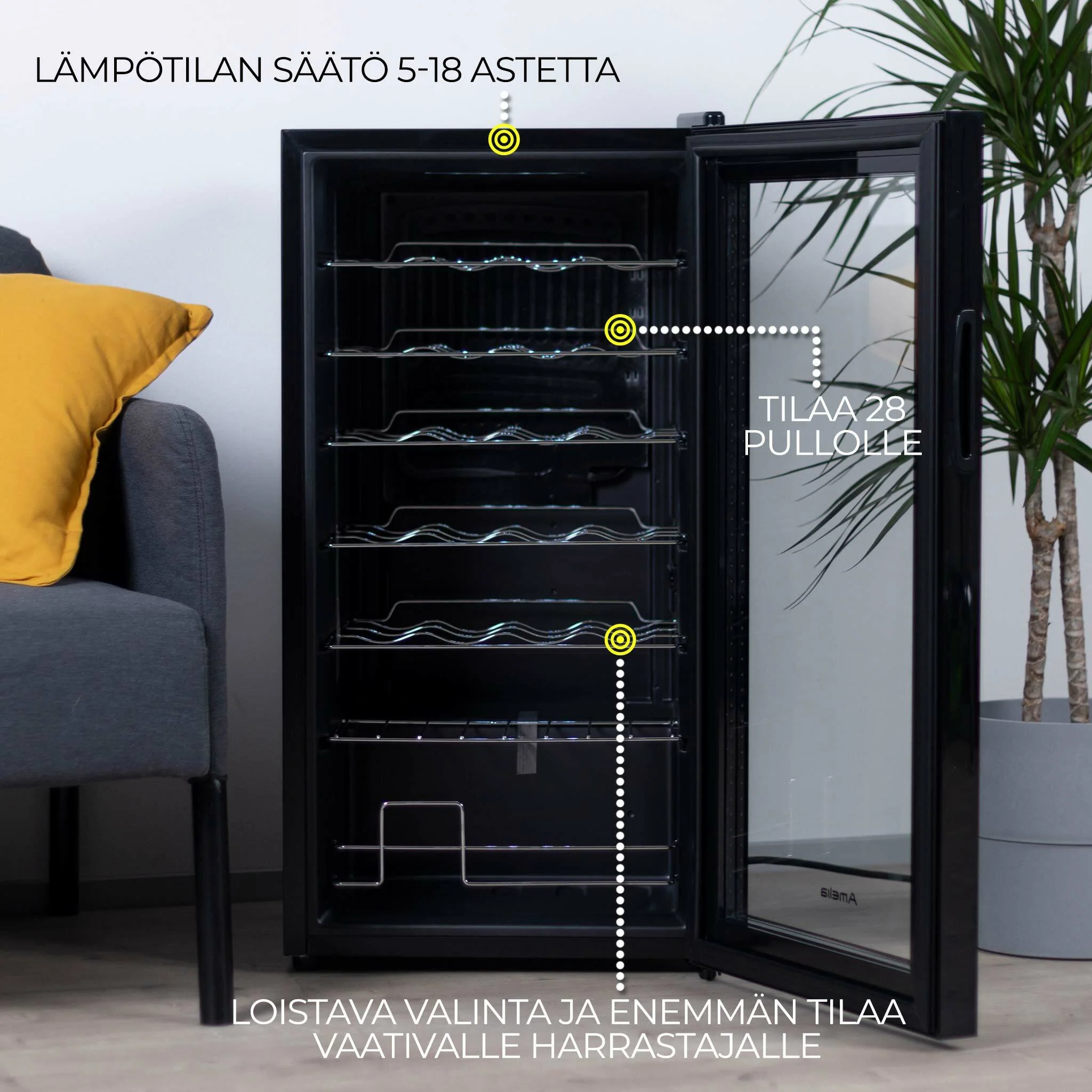 Amelia Weinkühlschrank Alsace 28