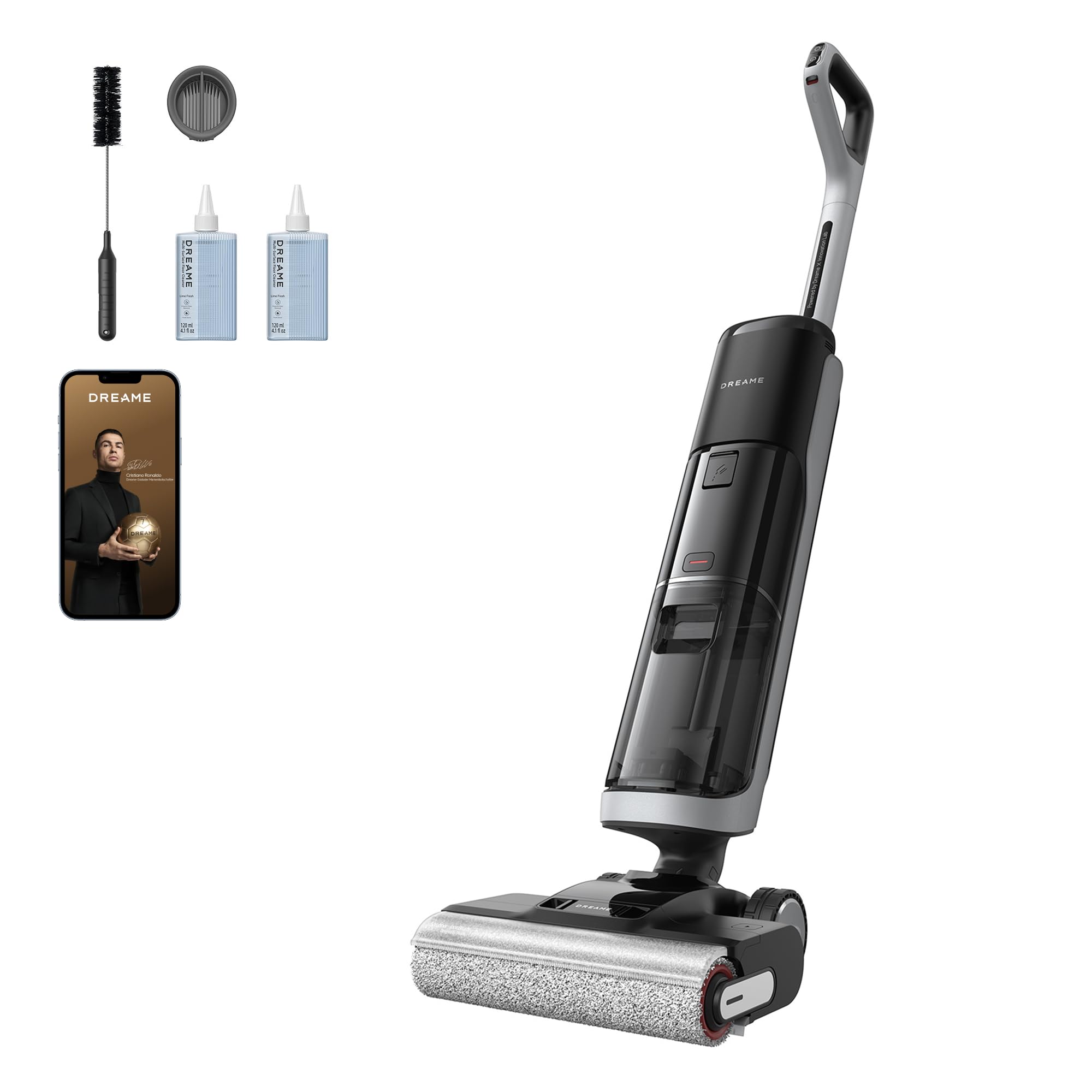 Nass- und Trockensauger H14 Pro mit 18.000 Pa Saugkraft, 180° Flachreinigung und 60 °C Bürstenpflege
