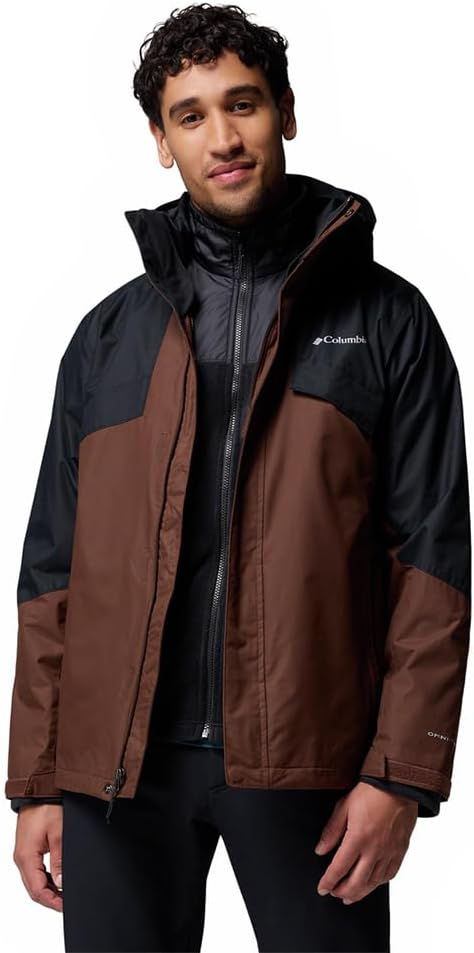 Men's Bugaboo Fleece Interchange Jacket, 3 In 1 Interchange Winter Coat, Ancient Fossil, Size L