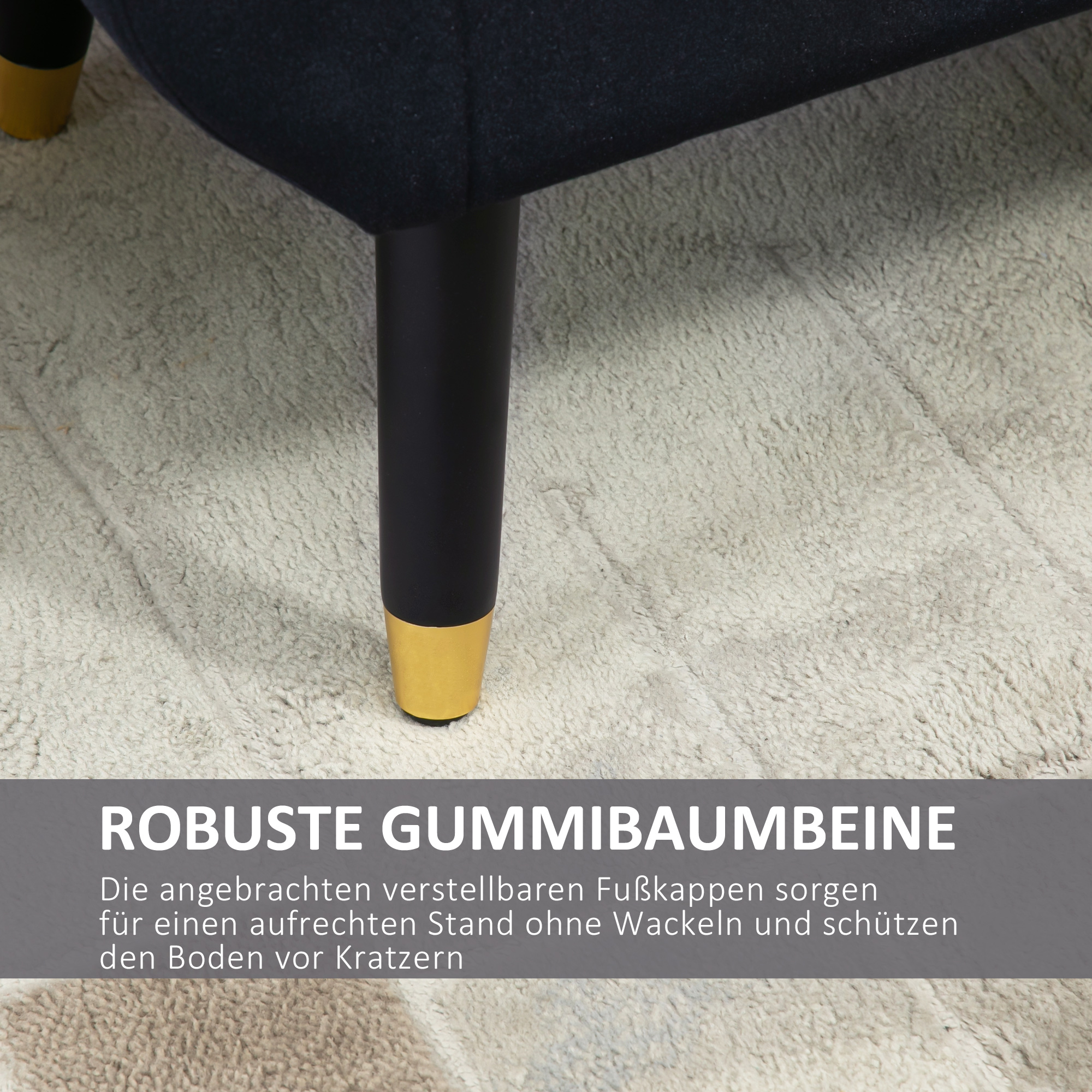 luxe bank gestoffeerde bank met opbergruimte armleuningen bank fluweelzacht polyester rubber hout zwart 107 x 42 x 65 cm