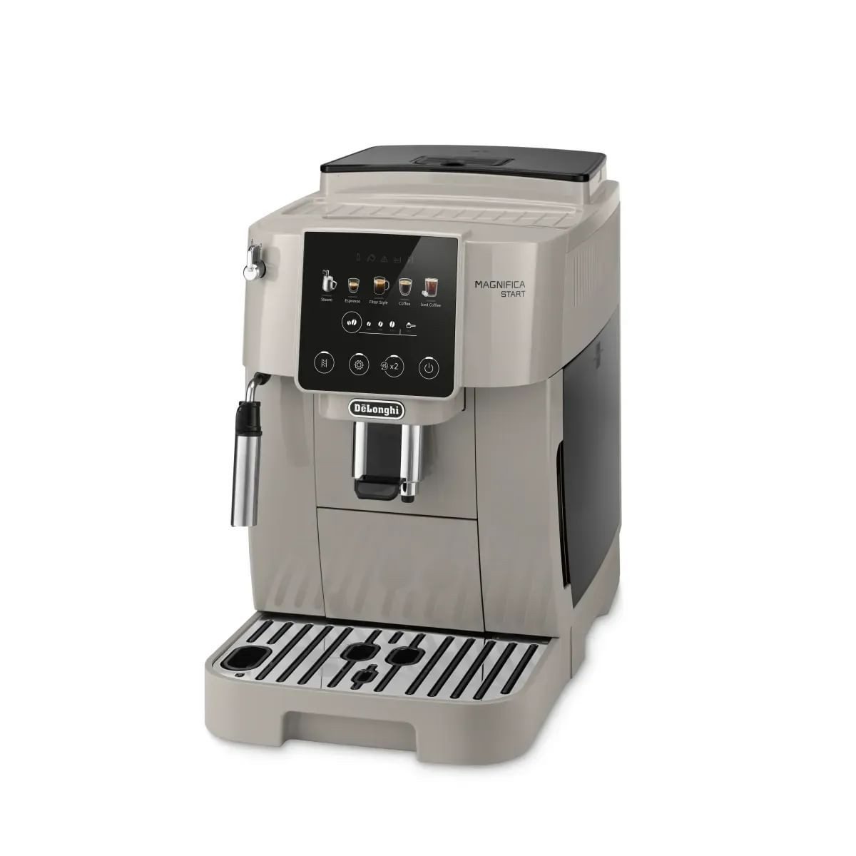 Kaffeevollautomat Magnifica Start Pop ECAM220.50.BG - 5 Rezepte, Milchschaumdüse, beige