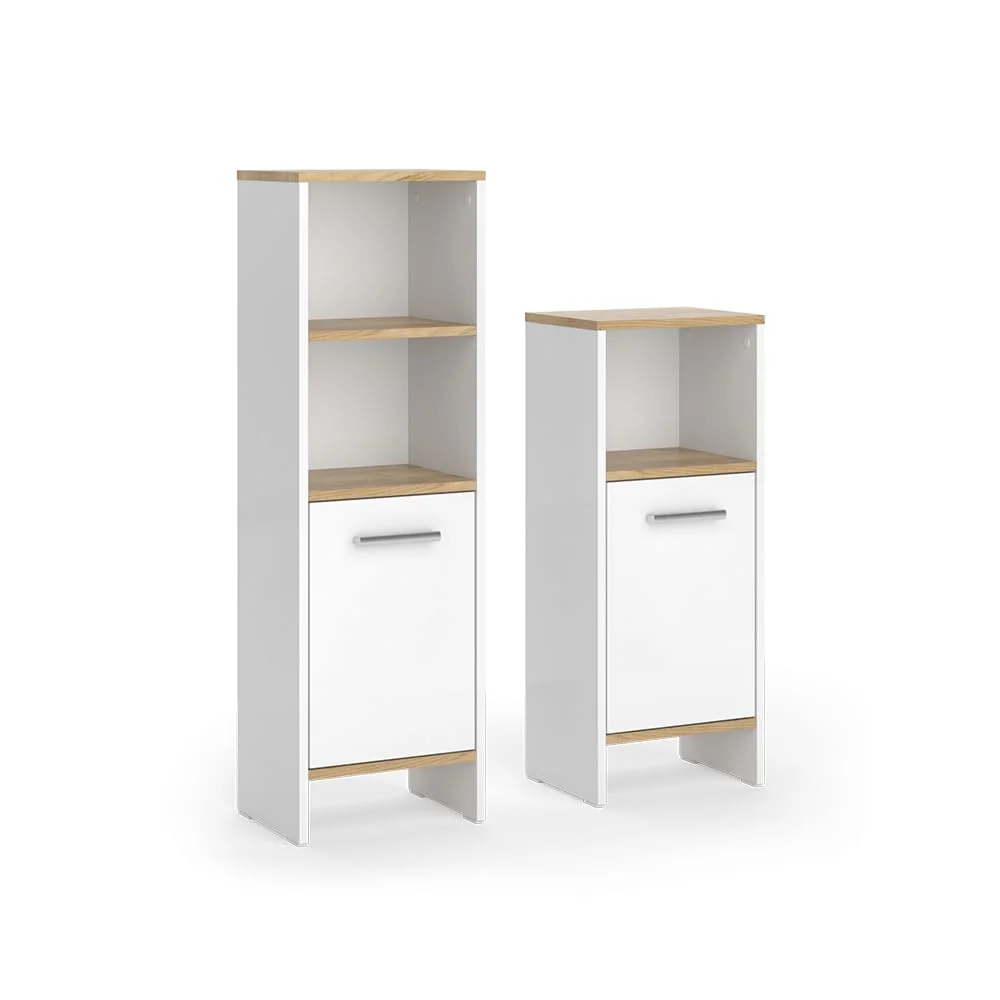 Vicco Badmöbel-Set Karli mit Waschbeckenunterschrank, modernes Badezimmermöbel-Set