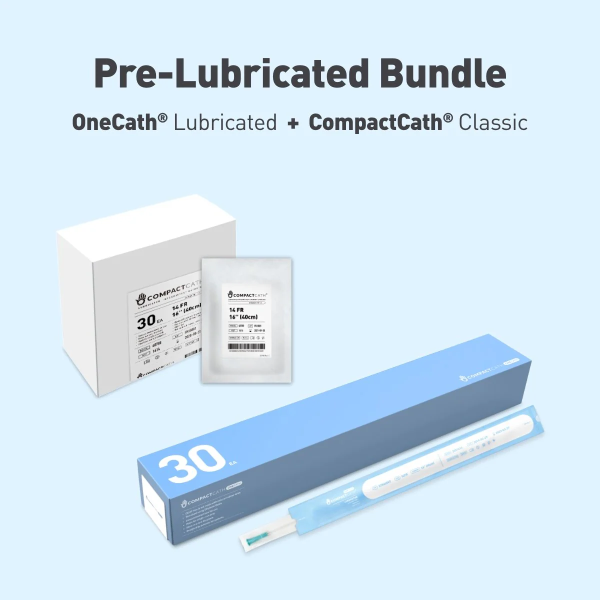 [Bundle] CompactCath? Classic + OneCath? Lubricated