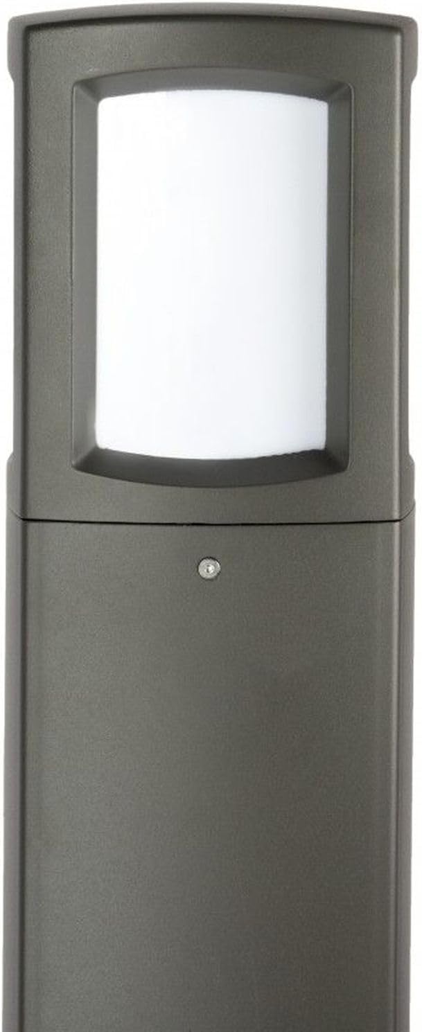 Licht-Erlebnisse Pollerleuchte Outdoor Aluminium Dunkelgrau IP65 Weg Garten Eingang 100 cm hoch E27 bis 100 W blendarme Wegeleuchte für außen NEURAM