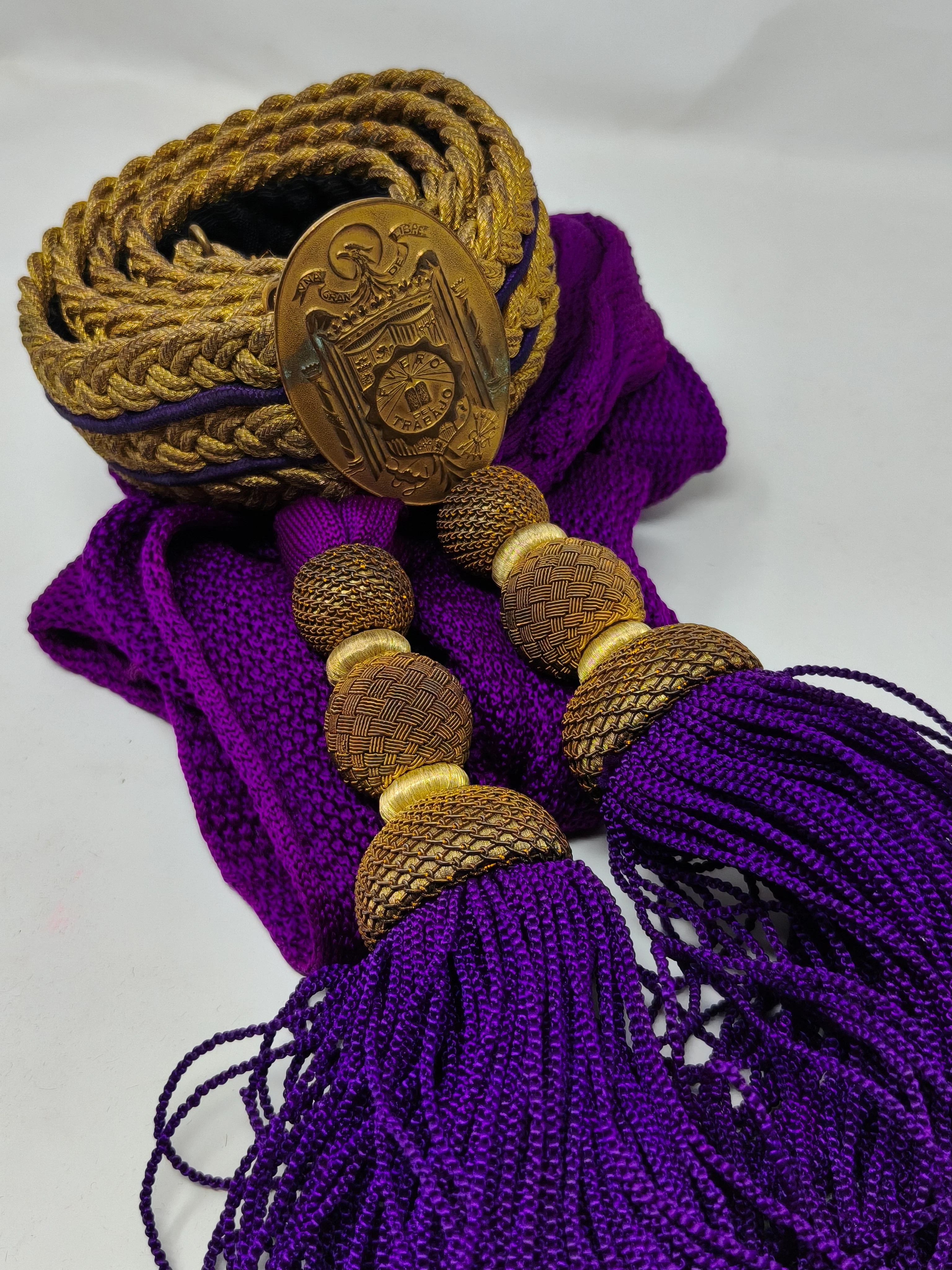 Conjunto correajes de jerarqu��a de Falange