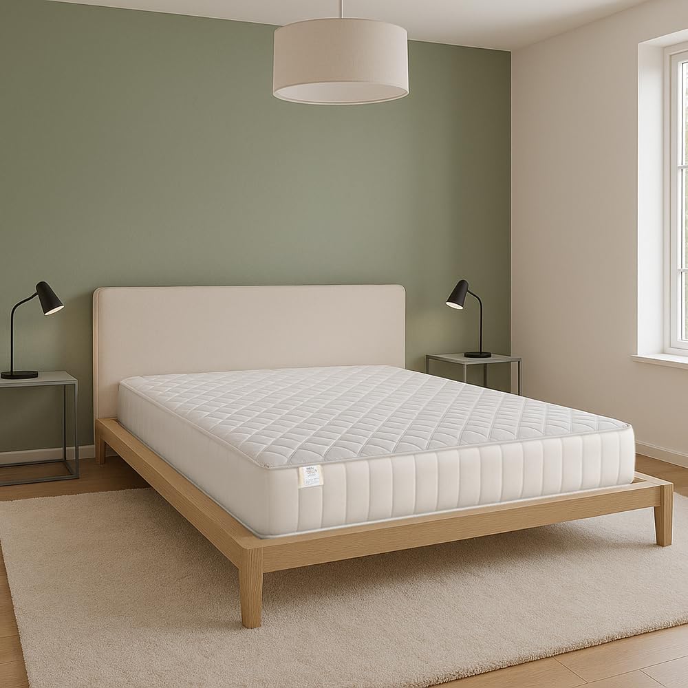 Farmarelax Double Mattress 160 x 190 cm, Height 19 cm, Waterfoam, Antibacterial, Orthopaedic, Non-deformable, Hypoallergenic and Breathable, Made in Italy, Top Soft