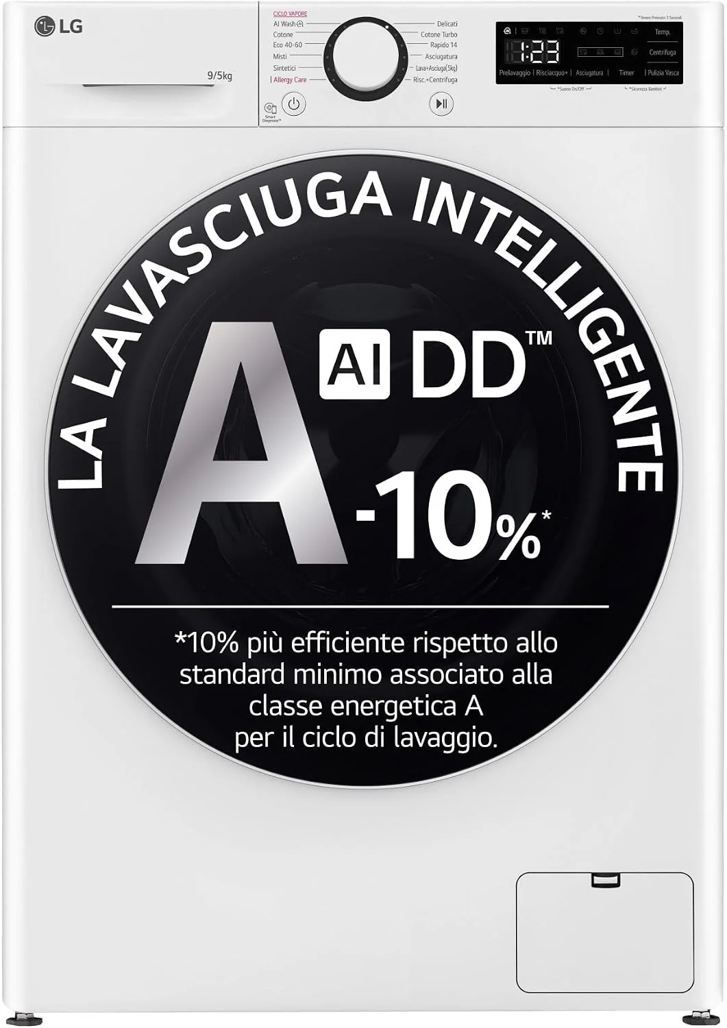 Lavasciuga Waschtrockner, Weiß, libera installazione Lg AI DD