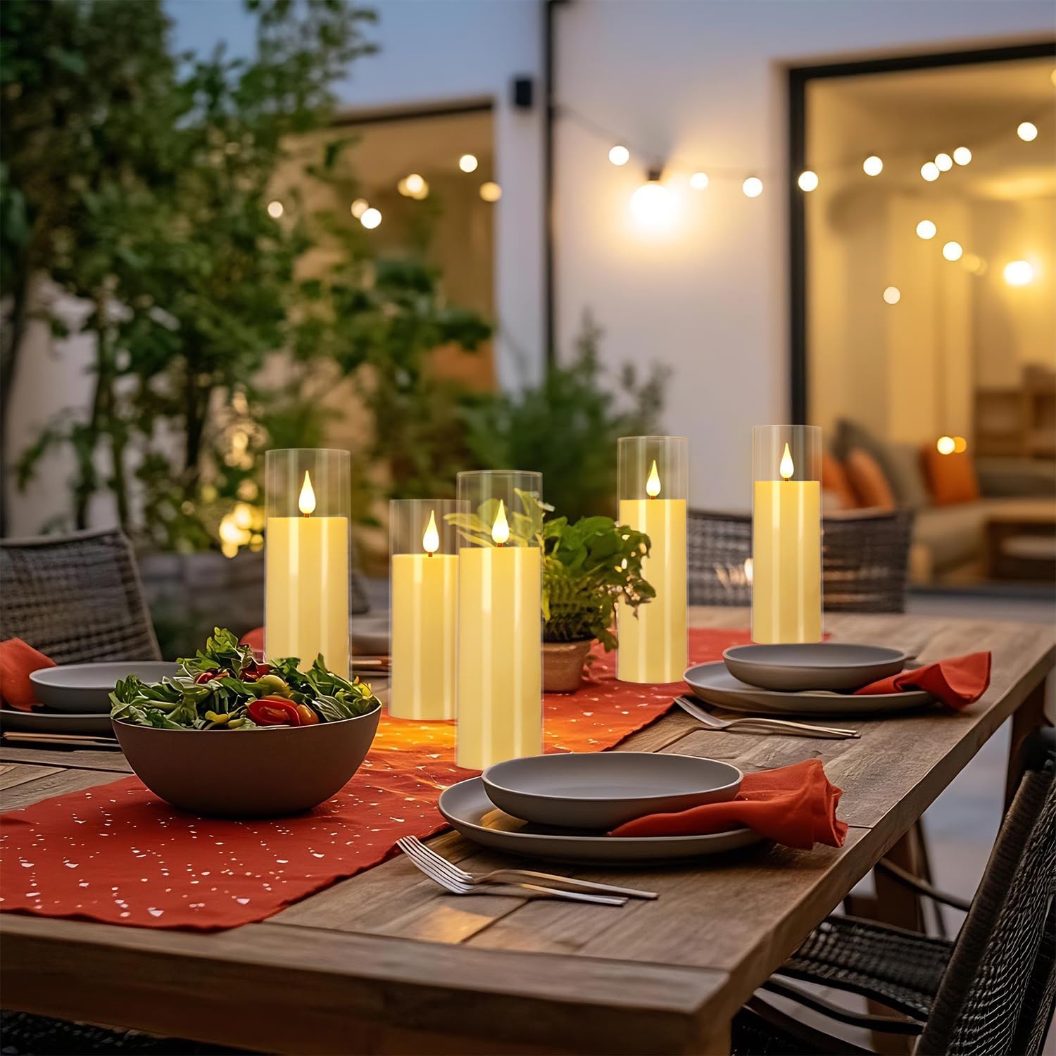 24 Stück A-Serie Acryl LED flammenlose Kerzen mit Fernbedienung – perfekt für Familien, Partys und besondere Anlässe – schaffen Sie einfach eine magische Atmosphäre (drei Größen)