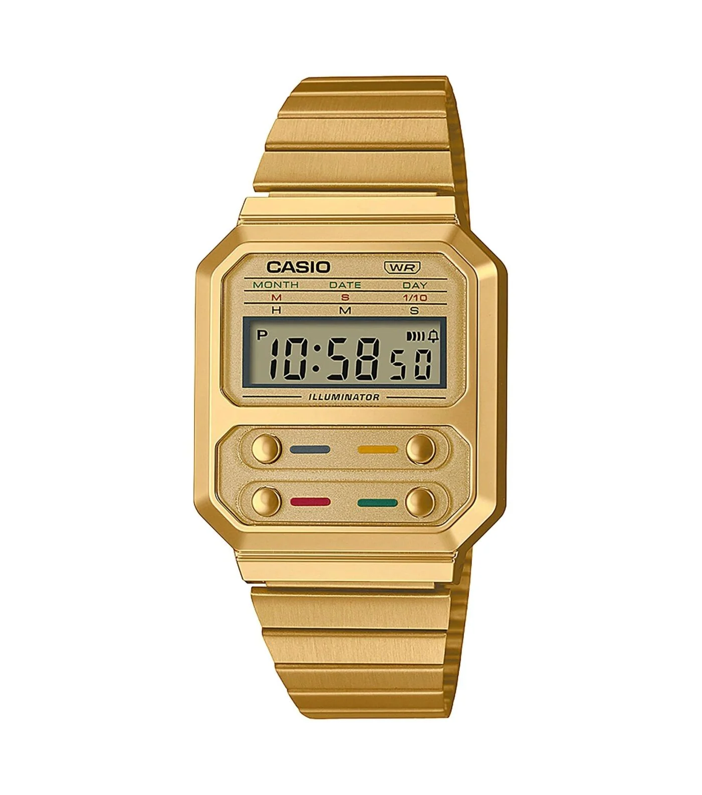 Orologio Casio vintage A100WEG-9AEF dorato giallo