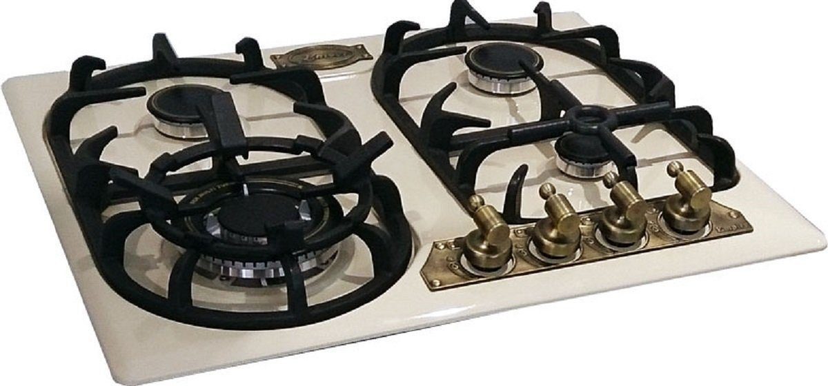 Gas-Kochfeld 60 cm Autark 4 Hochwertige Brenner mit 3 kW WOK KG 6325 ElfEm Turbo