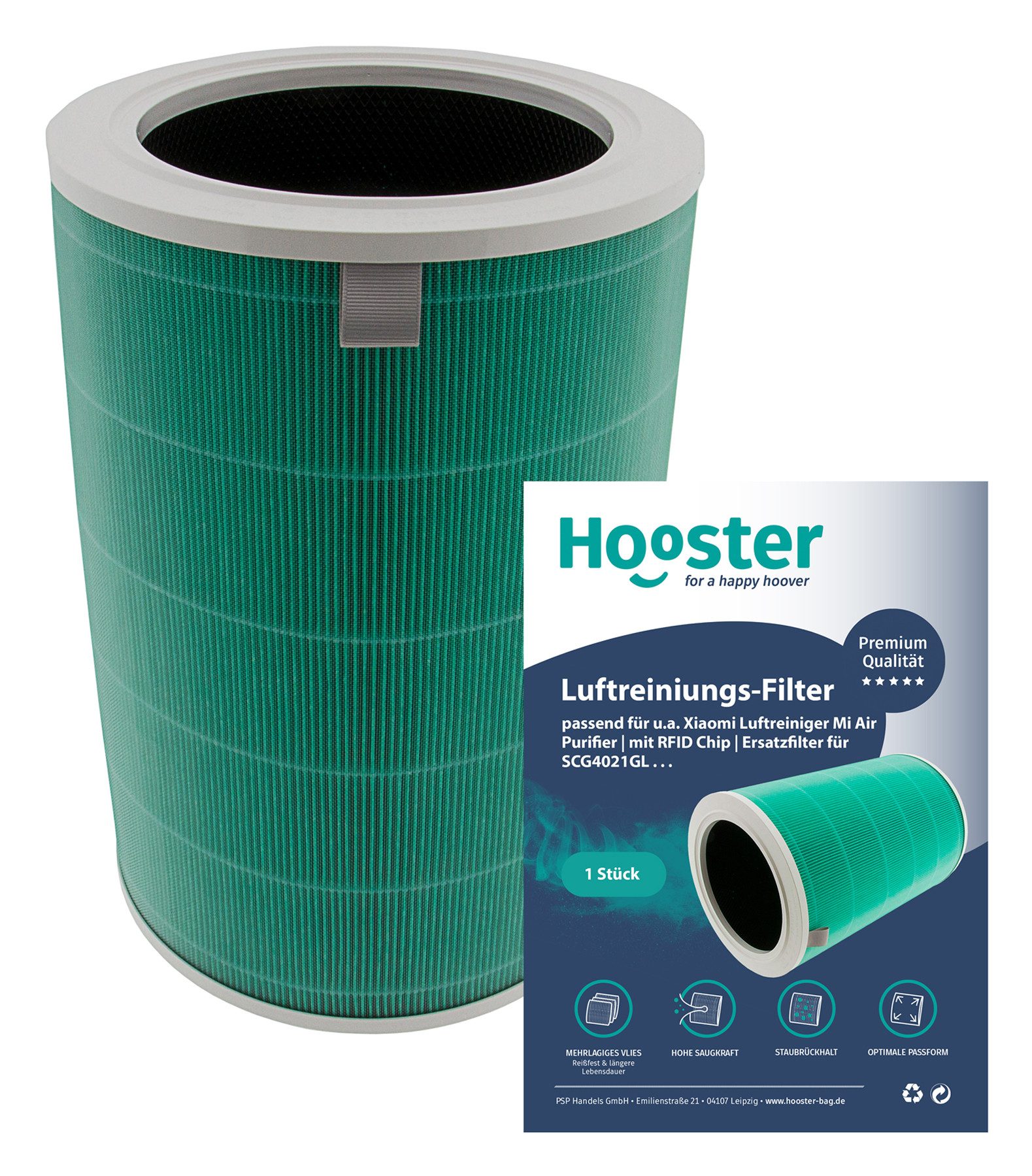 Luftfilter 1 Filter kompatibel mit Xiaomi Luftreiniger Mi Air Purifier