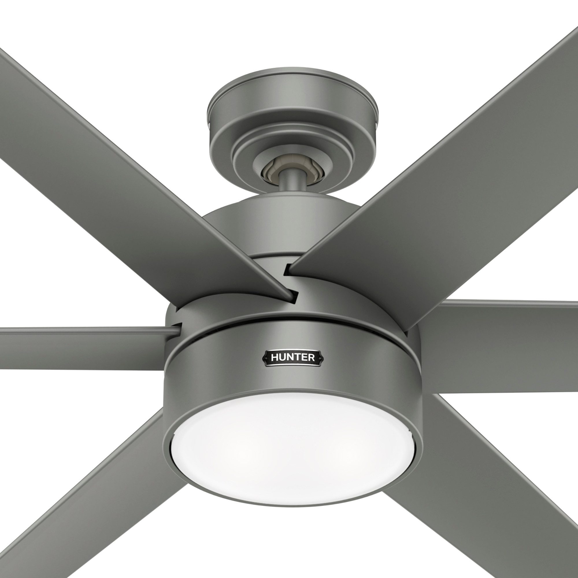 Deckenventilator DC Deckenventilator Solaria Silber 152 cm mit LED