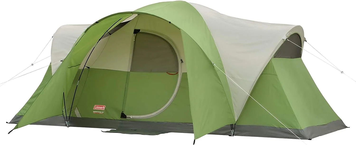 Montana 8 Person Camping Tent with Rainfly Weatherproof and Easy Setup