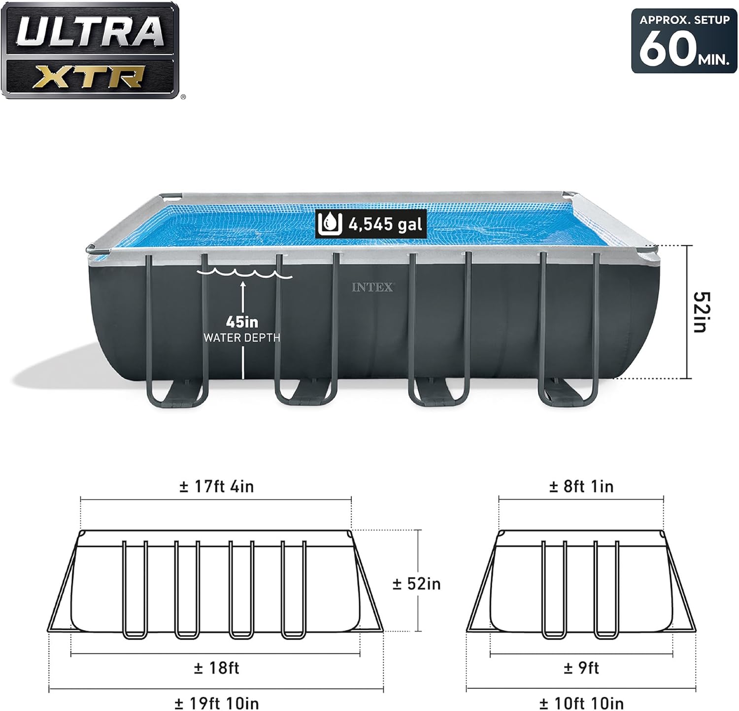 Intex 18' x 9' x 52