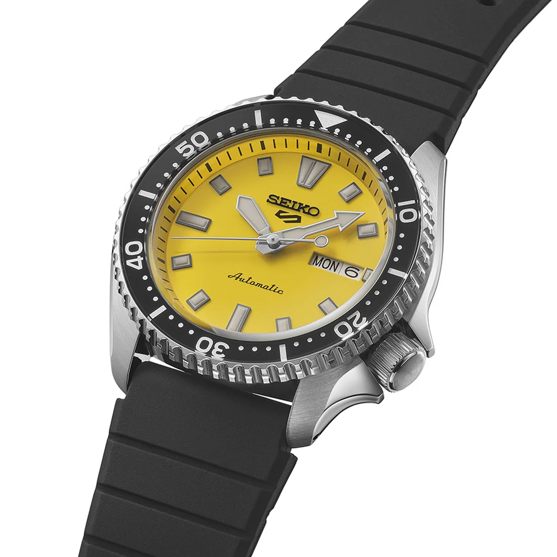 Orologio Seiko 5 Sports SRPL87K1 giallo in stile SKX