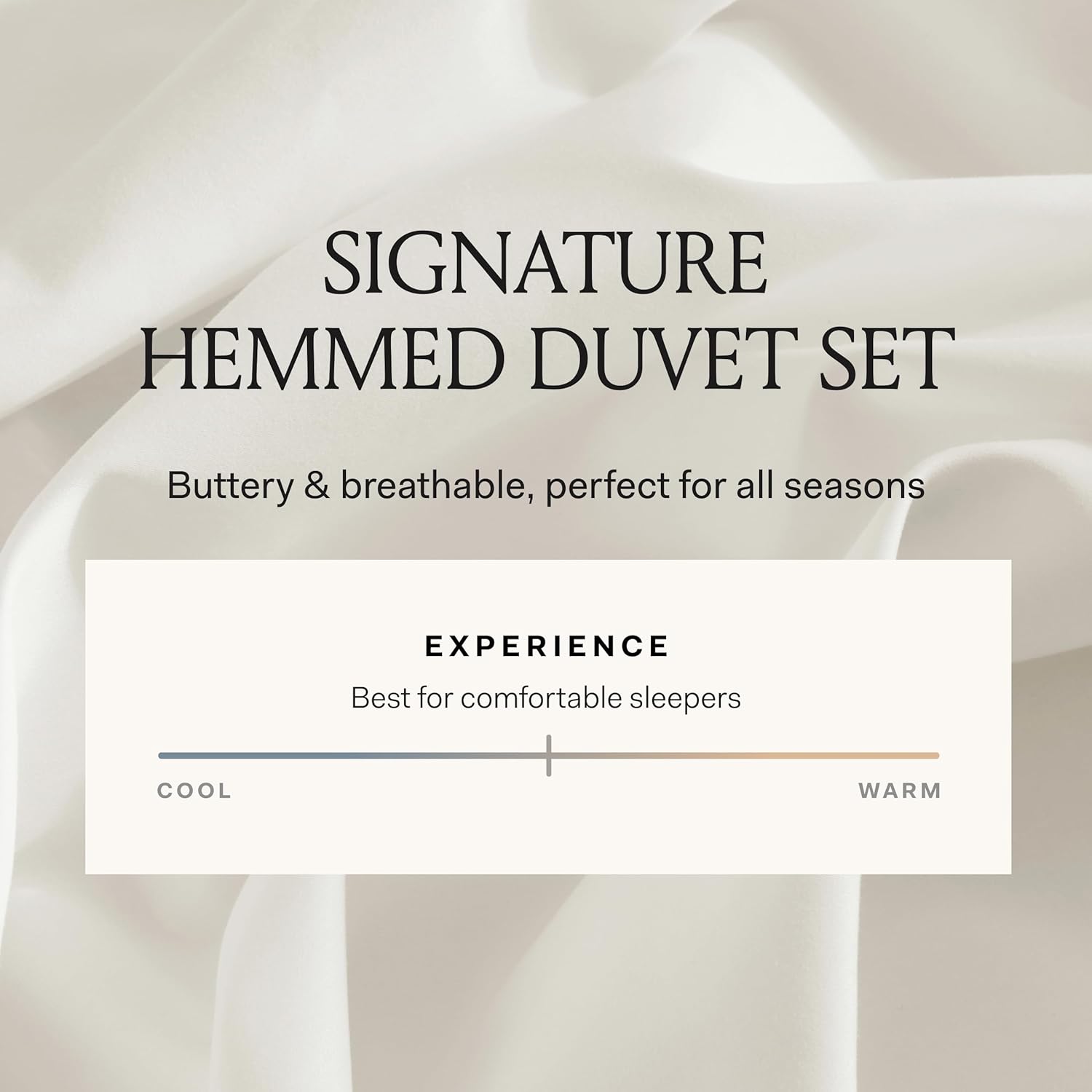BOLL & BRANCH Signature Hemmed Duvet Set - Full/Queen, White - Luxury 100% Organic Cotton - 1 Duvet Cover, 2 Shams - Buttery Soft, Hidden Closures