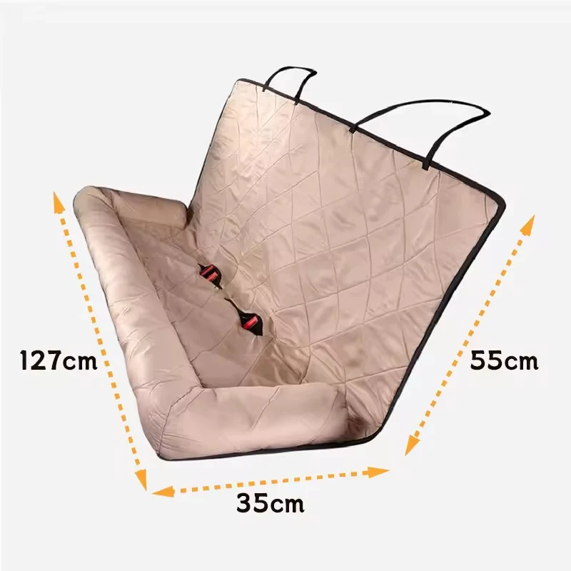 Dog Car Bed & Seat Cover | 2-in-1 | Anti-Slip | Waterproof | Machine Washable | 92x127cm