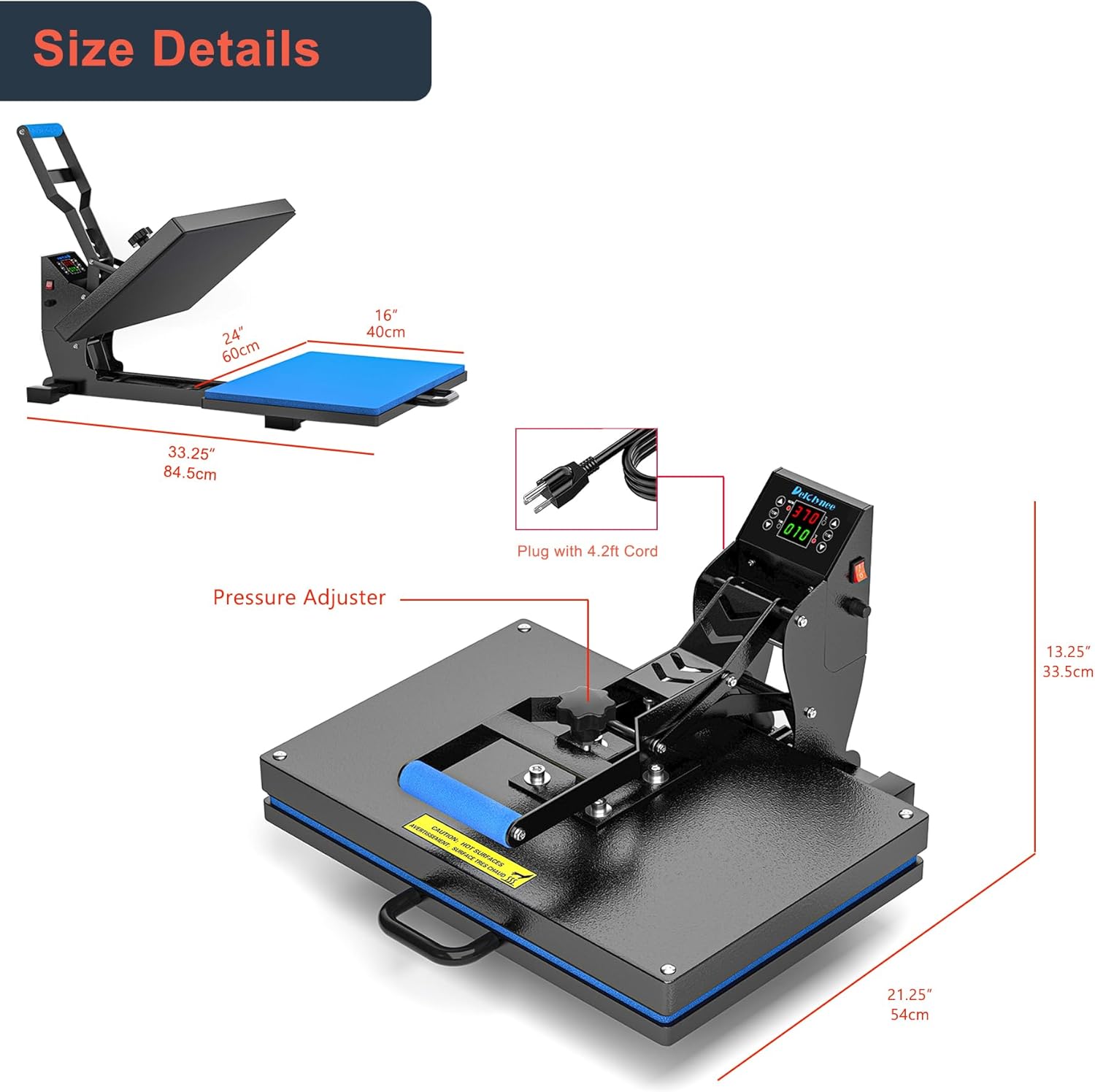 Delclynee Heat Press Machine 16