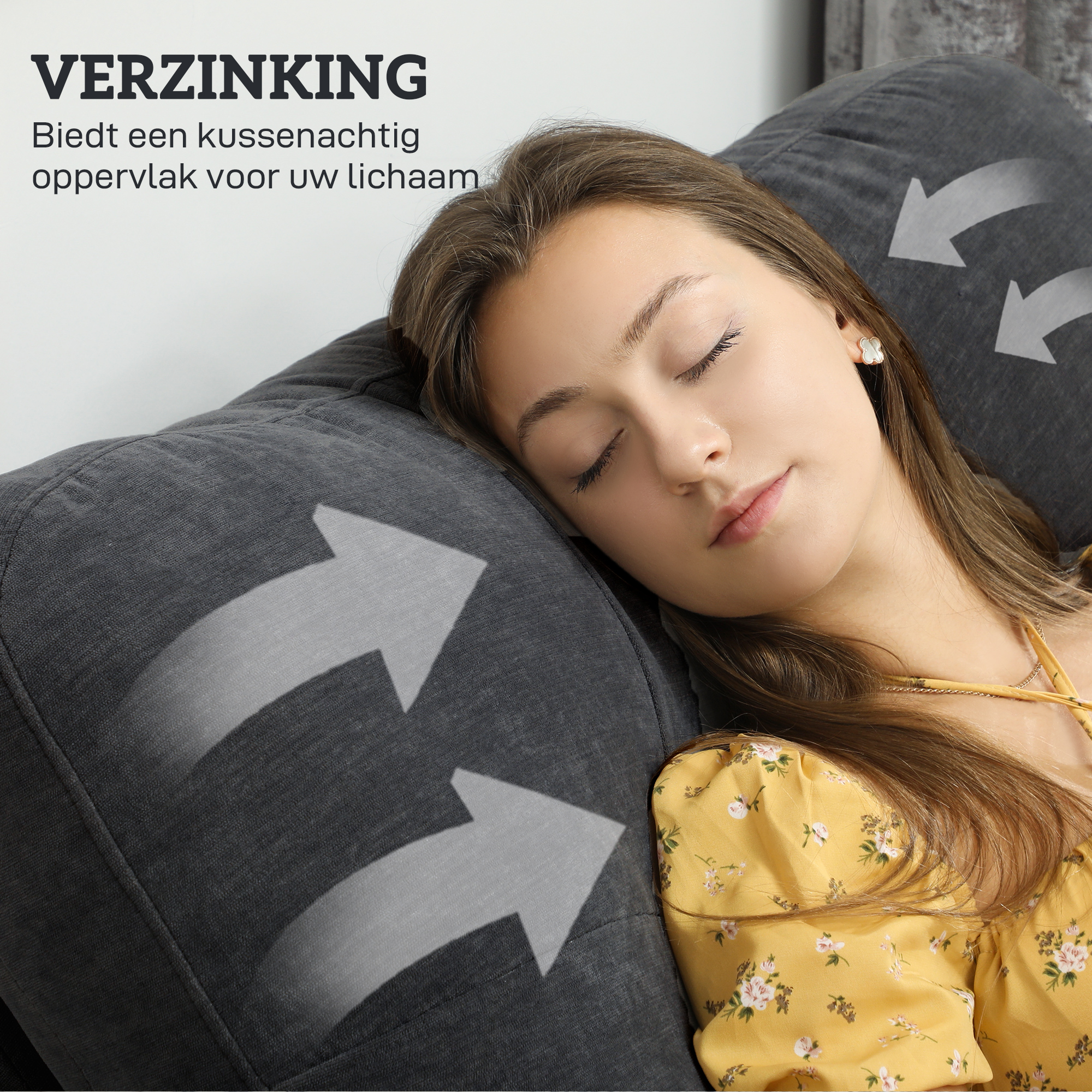 Relaxstoel met Massage, 8 Vibratiepunten, Verstelbare Voetsteun, Zijvak, Ligstoel, Grijs