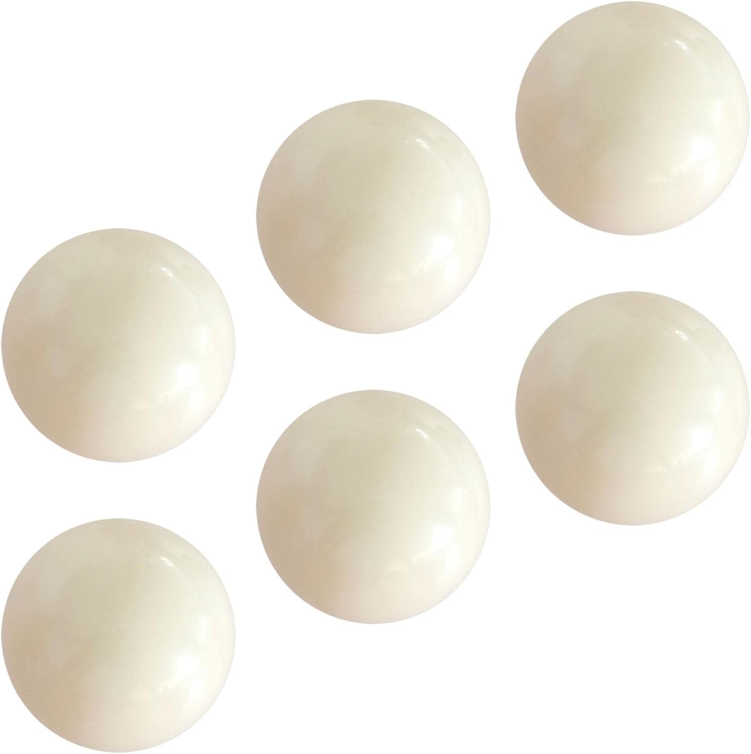 DOJA Barcelona | Palline Calcio Balilla Resina 34mm | 12 Pz | Bianco | Palline Biliardino Calcio Balilla Dure | Palline per Calcetto Balilla Professionali | Ricambi per Calciobalilla Professionali