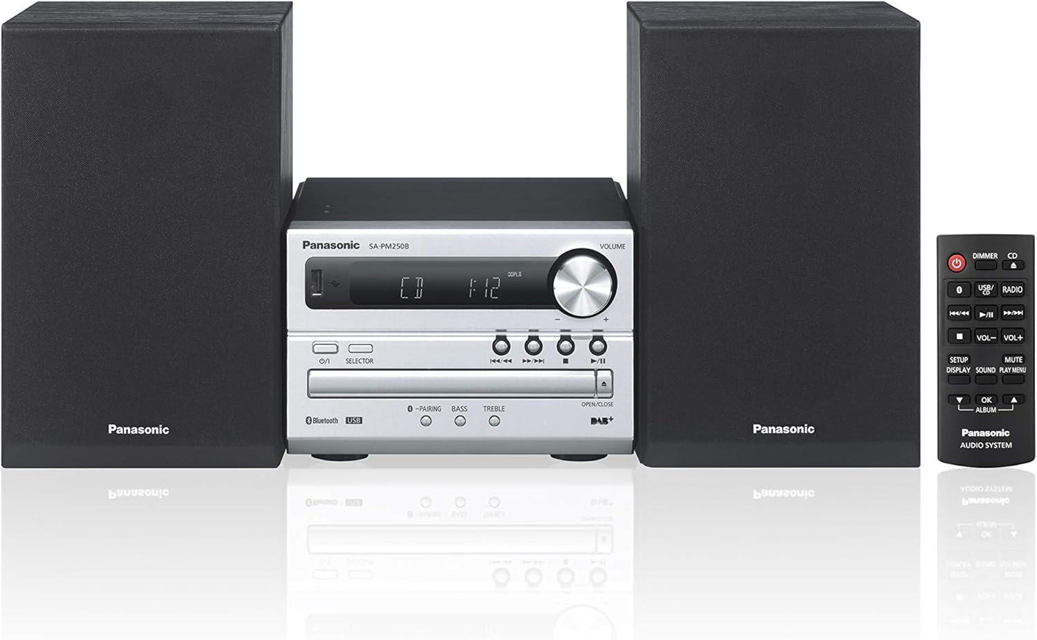 Panasonic SC-PM250 - Microsystem - Silber (SC-PM250EG-S)