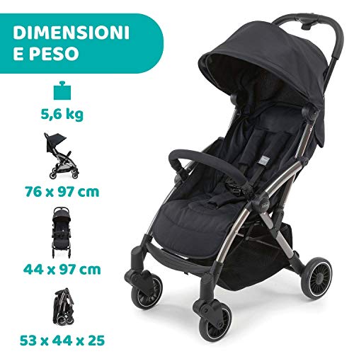 Passeggino Reclinabile Pieghevole Automatica Parapioggia