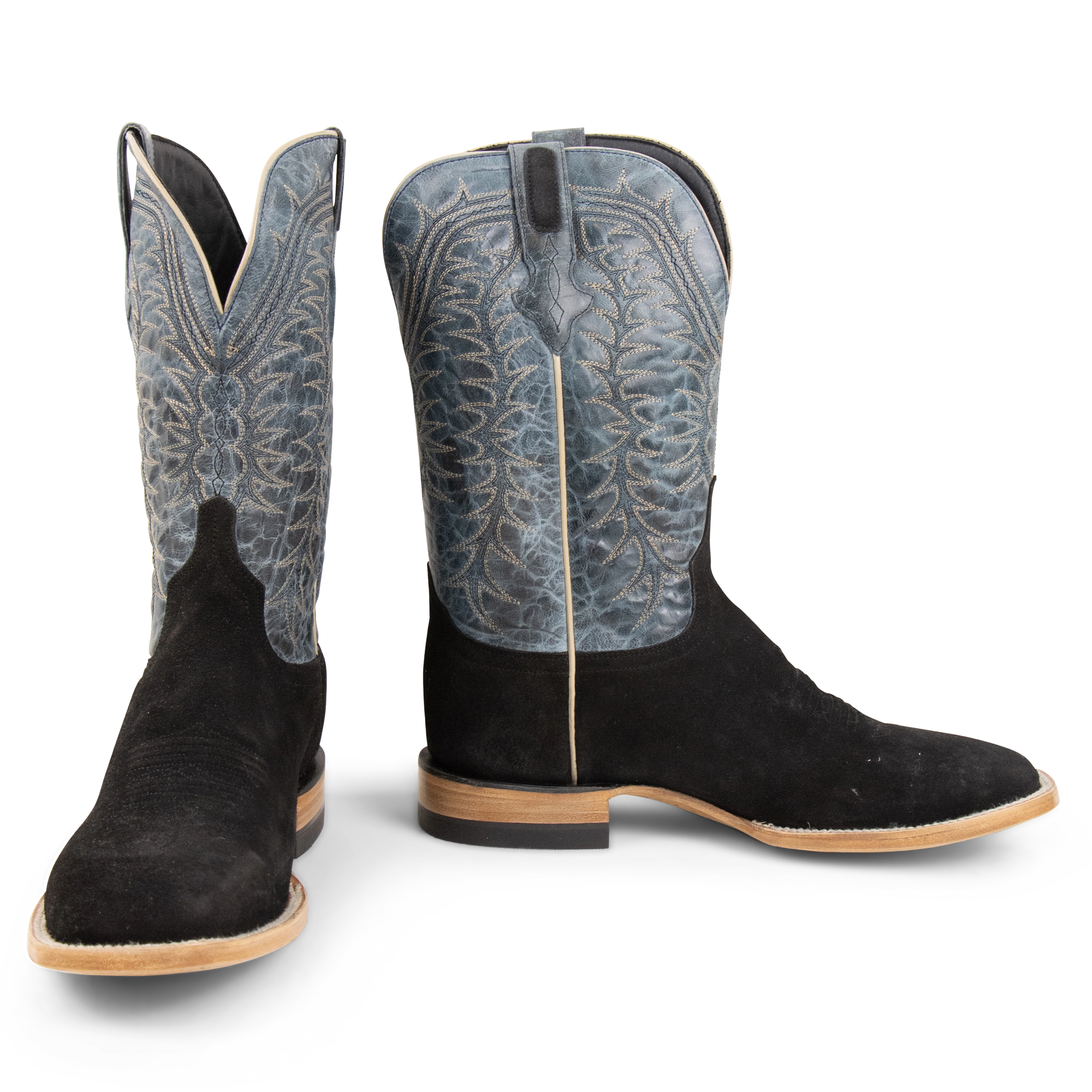 Resistol Boots Rough Out Black Square Toe