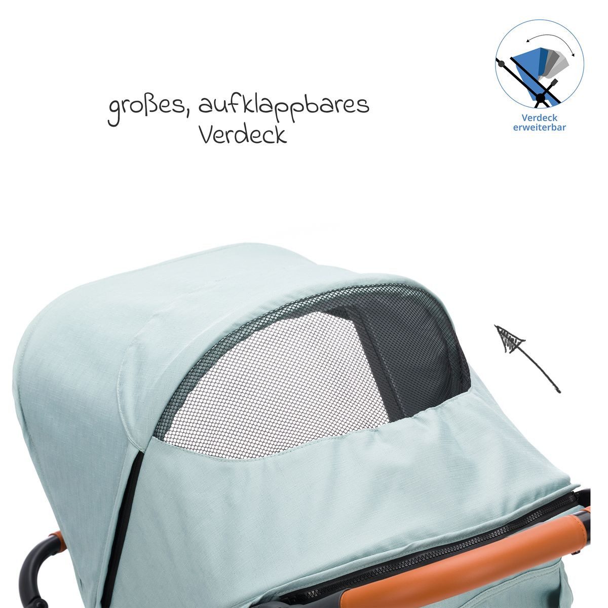 Kinder-Buggy Run - Salbei Melange