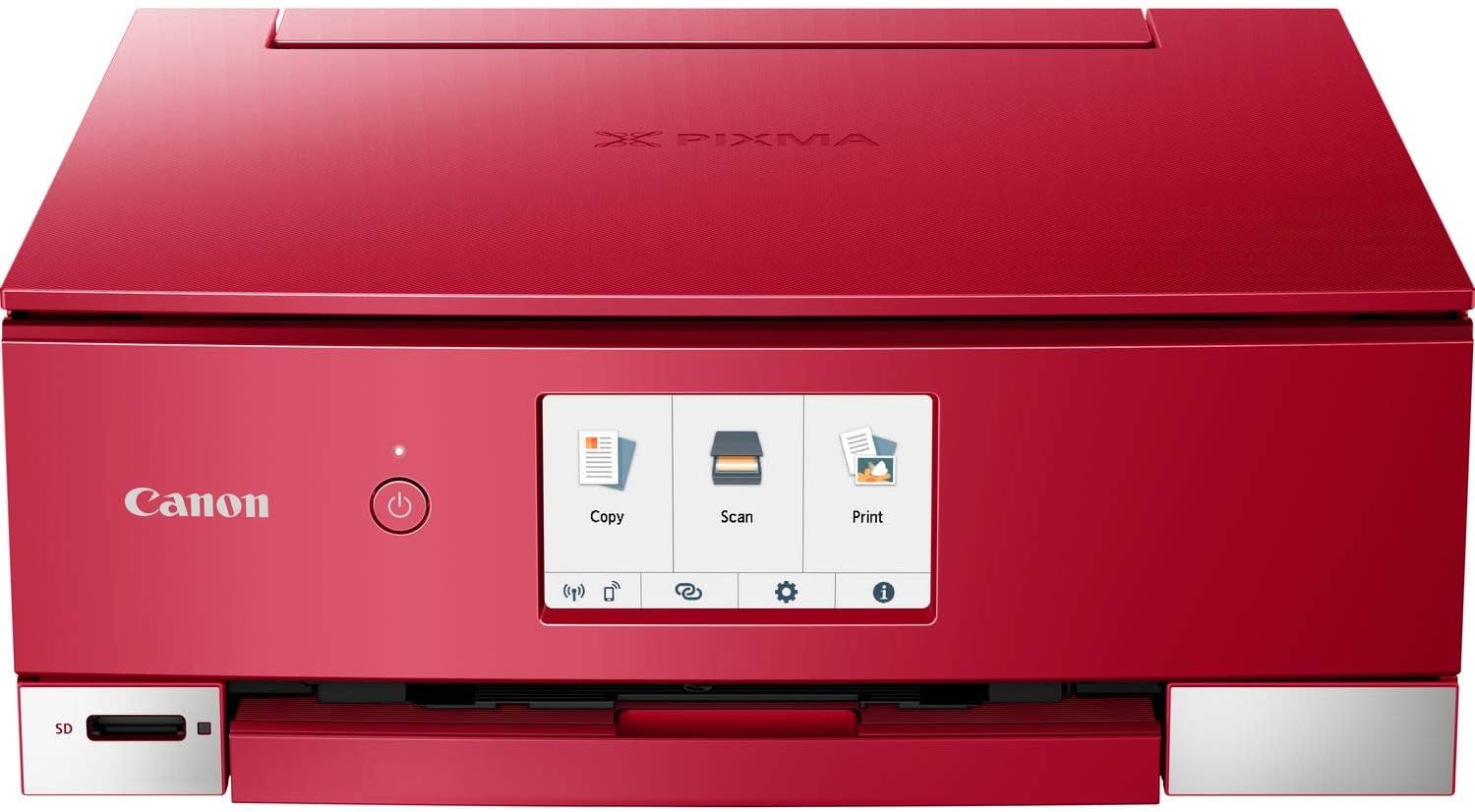 Canon PIXMA TS8351a Drucker Farbtintenstrahl Multifunktionsgerät DIN A4 (Scanner, Kopierer, 4.800 x 1.200 dpi, 6 separate Tinten, USB, WLAN, AirPrint, Duplexdruck, 2 Papierzuführungen, 5 GHz), weiß